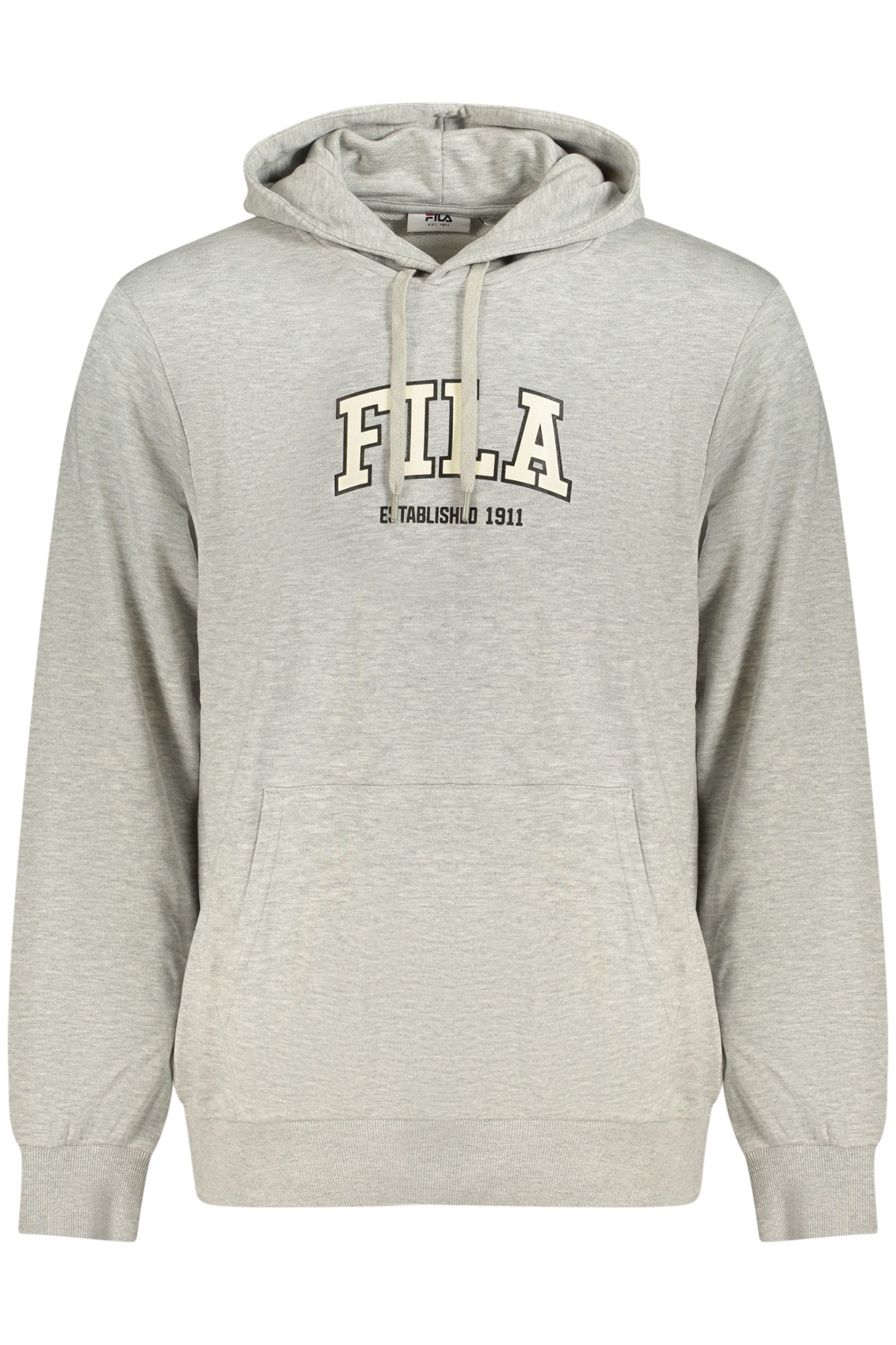 Fila Sweatshirt Graues Herren-Kapuzensweatshirt aus Bio-Baumwolle