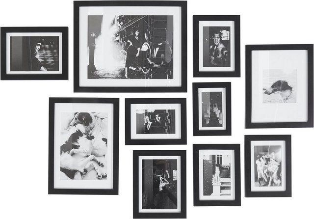 Guido Maria Kretschmer Home&Living Bilderrahmen Collage »Sentitama«, (Set, 10 Stück), schwarz-Otto