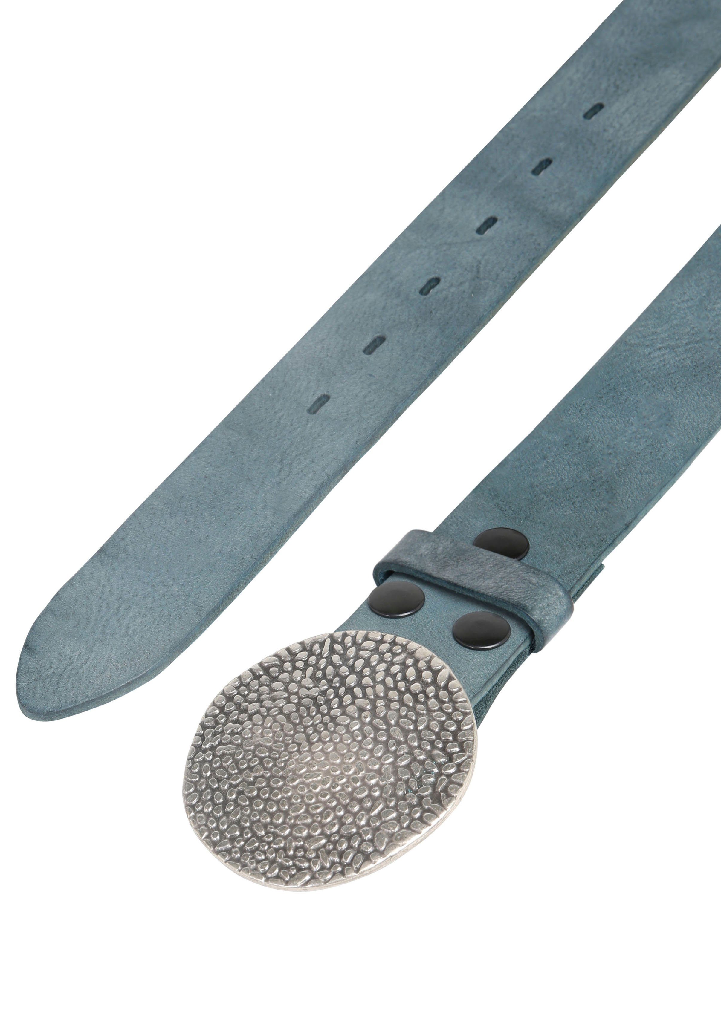 Rettungsring Gürtel Ledergürtel mit austauschbarer Schließe »Noppen Rund«