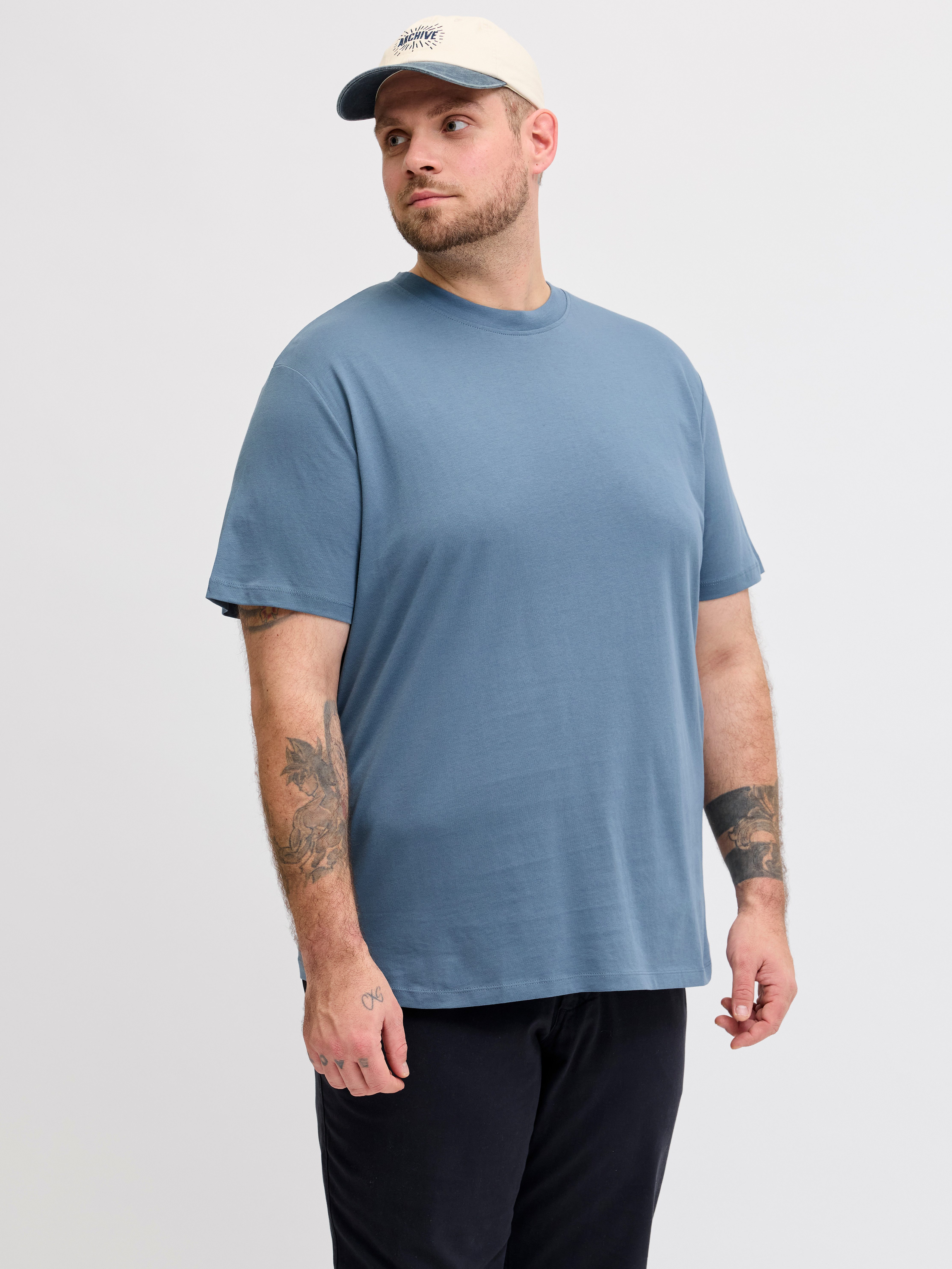 Jack & Jones PlusSize T-Shirt JJEBRADLEY TEE SS NOOS PLS mit Rundhalsausschnitt