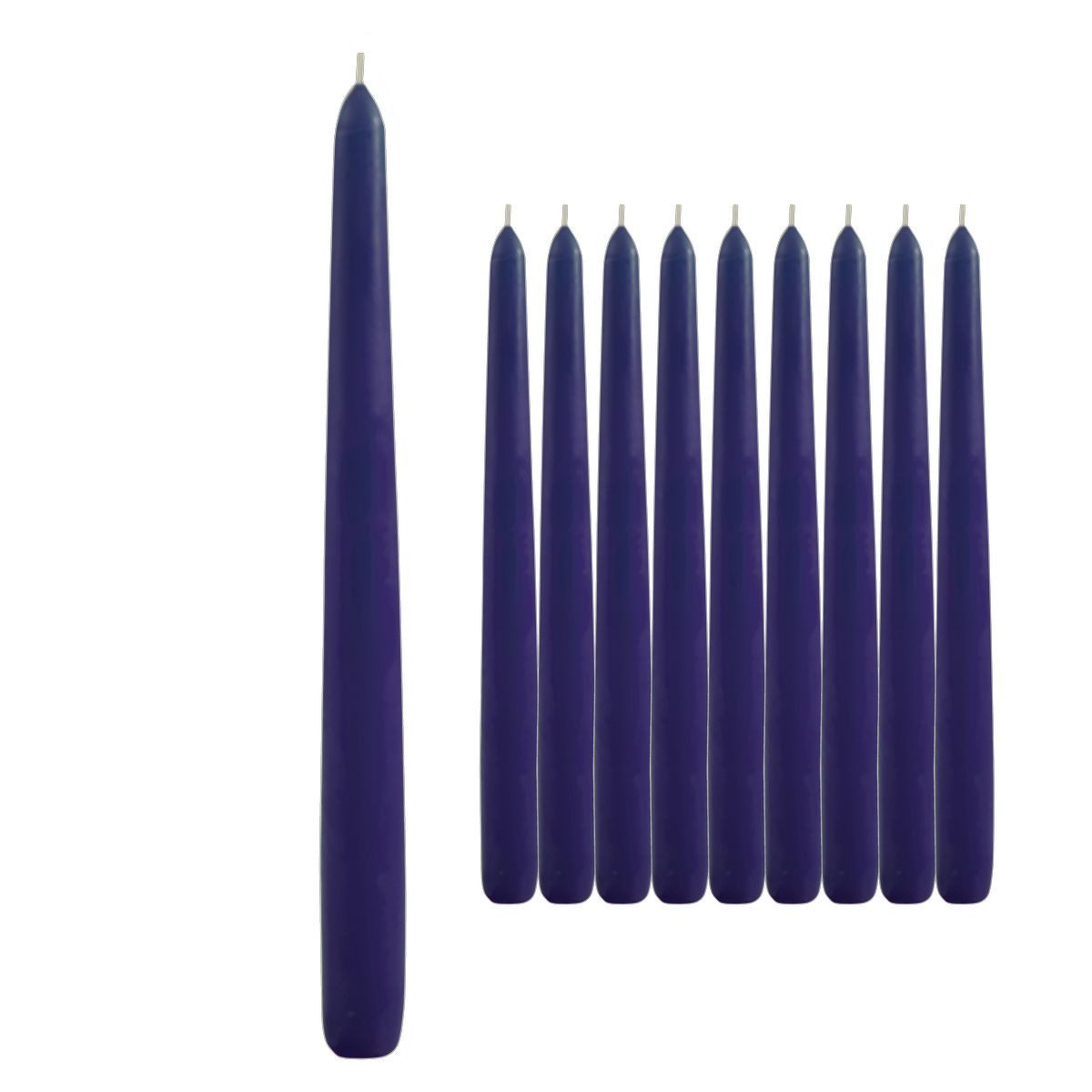 Ebersbacher Kerzenfabrik Spitzkerze Leuchterkerzen blau 22x240mm 10 Stück