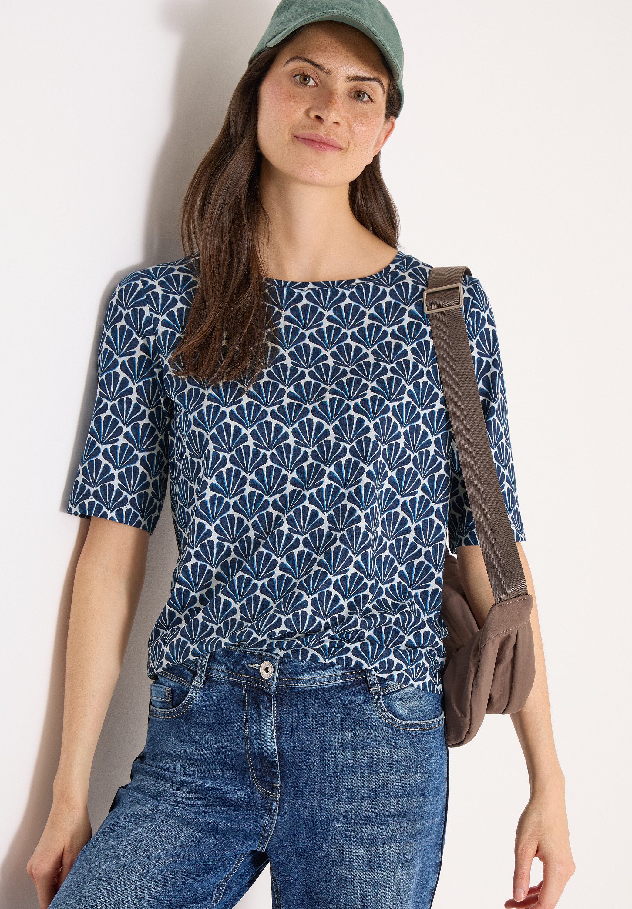 CECIL T-Shirt mit All-Over Print günstig online kaufen