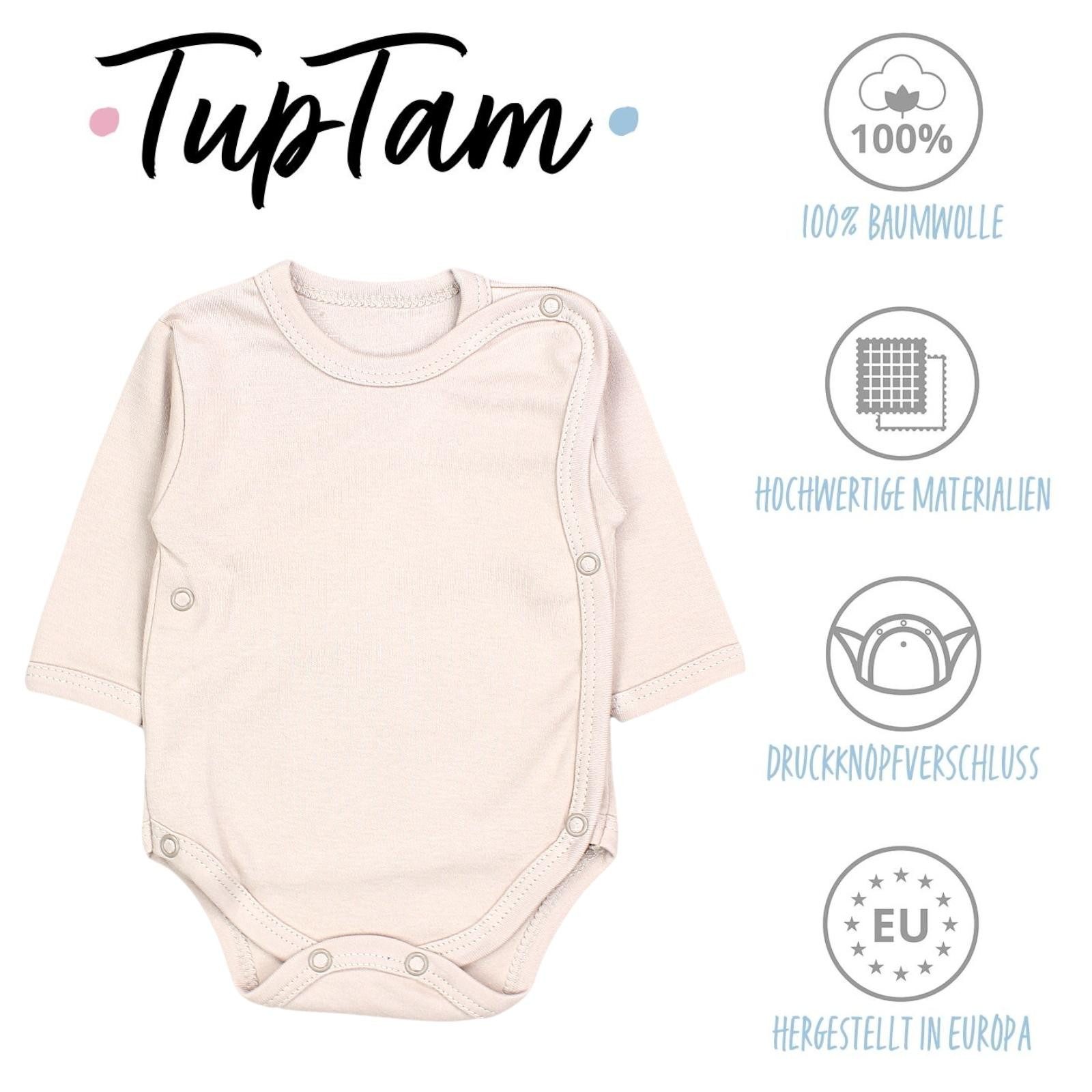 TupTam Langarmwickelbody TupTam Baby Unisex Langarm Wickelbody im 5er Set