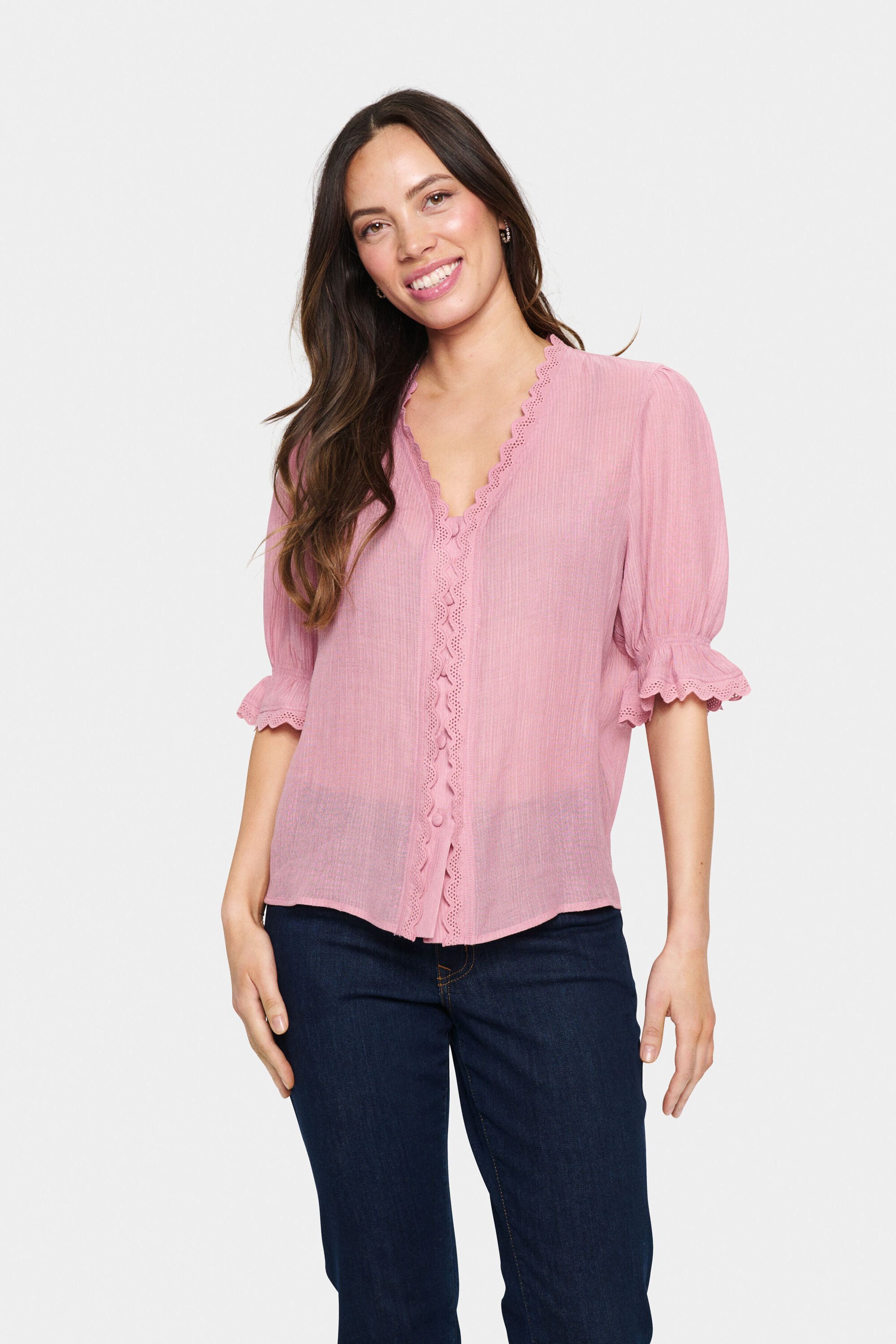 Saint Tropez Kurzarmbluse Bluse kurzarm KristelSZ