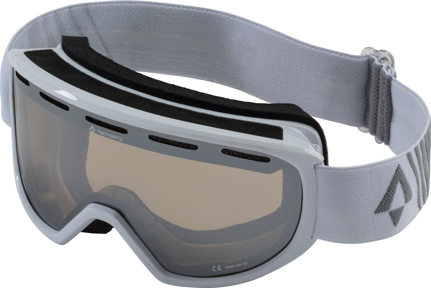 TECNOPRO Skibrille Ski-Brille Pulse 2.0 Plus WHITE/GREY DARK