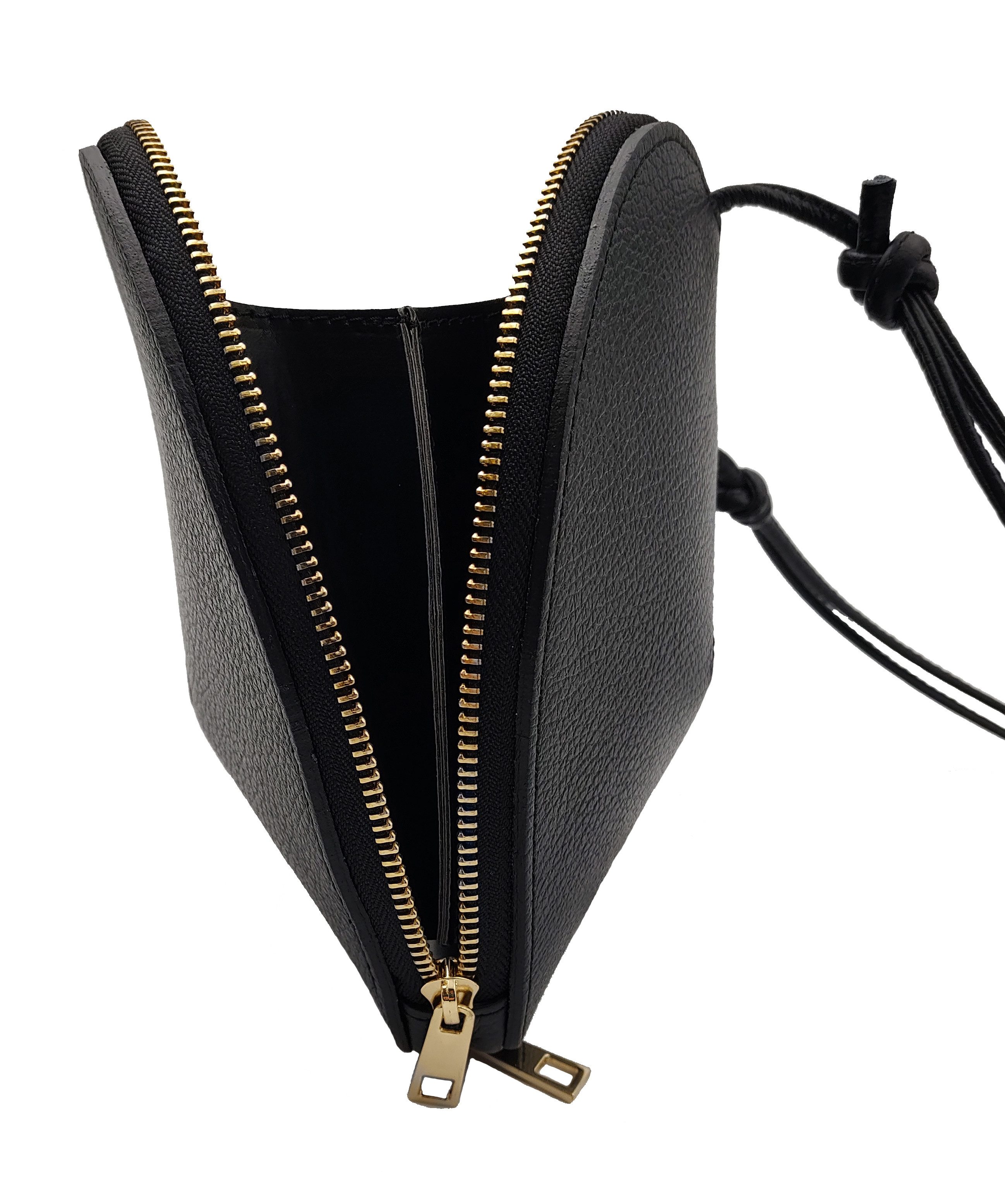 Der Trachtler Trachtentasche Handtasche Umhängetasche "Herzerl", echtes Leder - Made in Italy