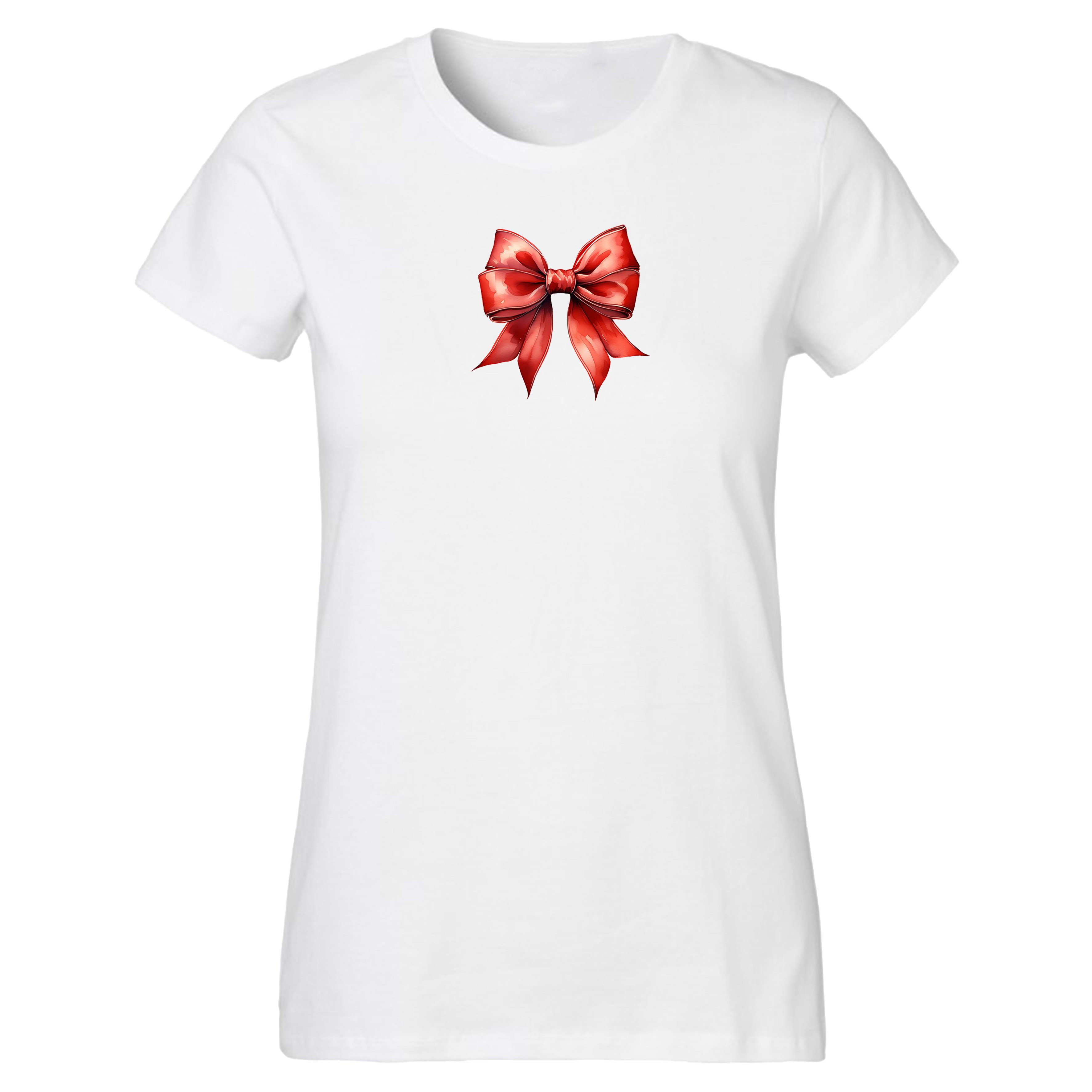 Banco T-Shirt Damen rote Schleife - Kapuzenpullover Hochwertiger Print, auf günstig online kaufen