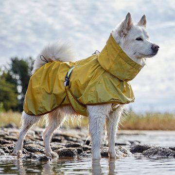 HURTTA Hundemantel Reflektierender Regenmantel Mudventure Coat tumeric