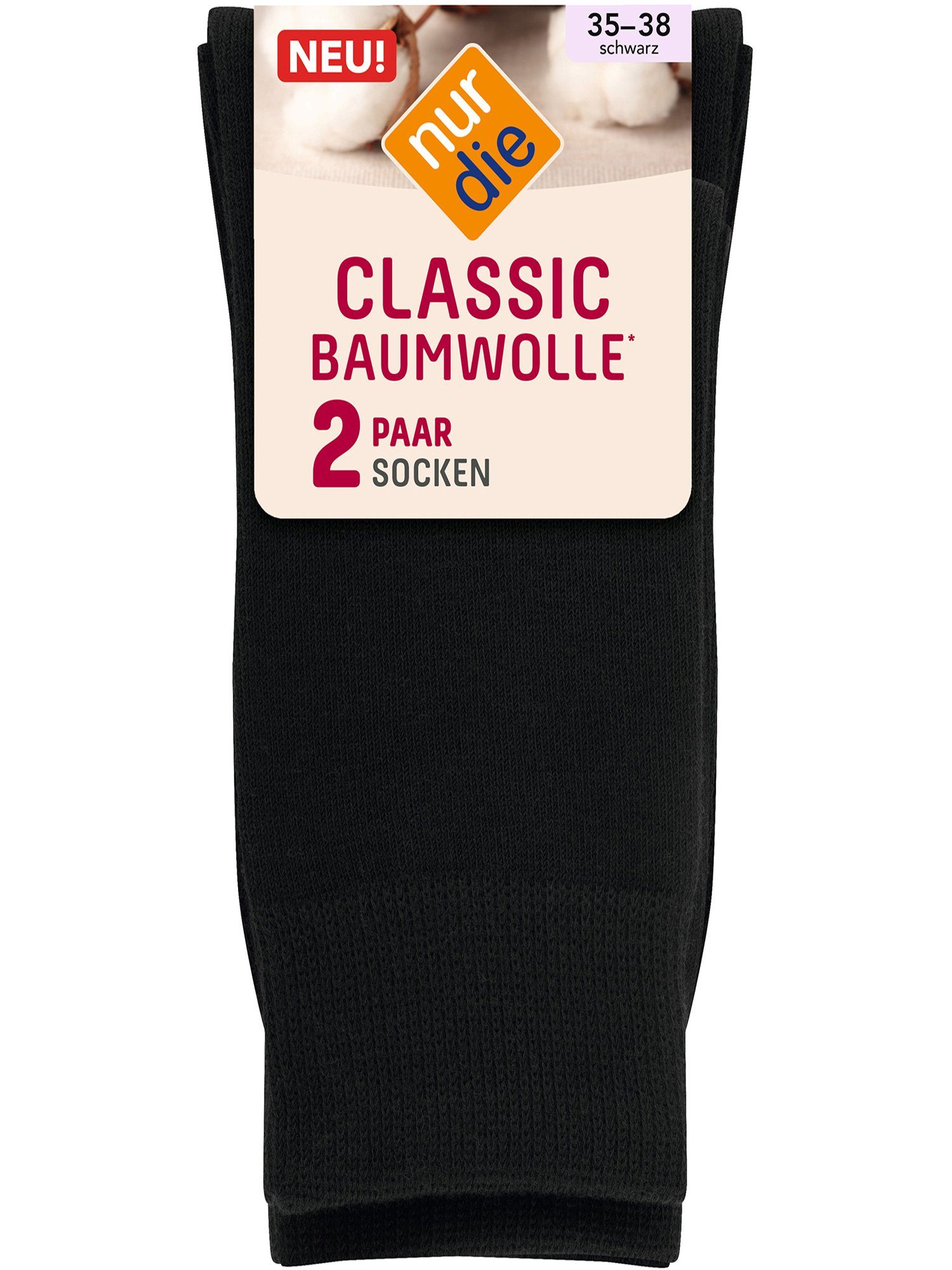 Wäsche/Bademode Socken Nur Die Freizeitsocken 2er-Pack Classic Baumwolle (2-Paar)