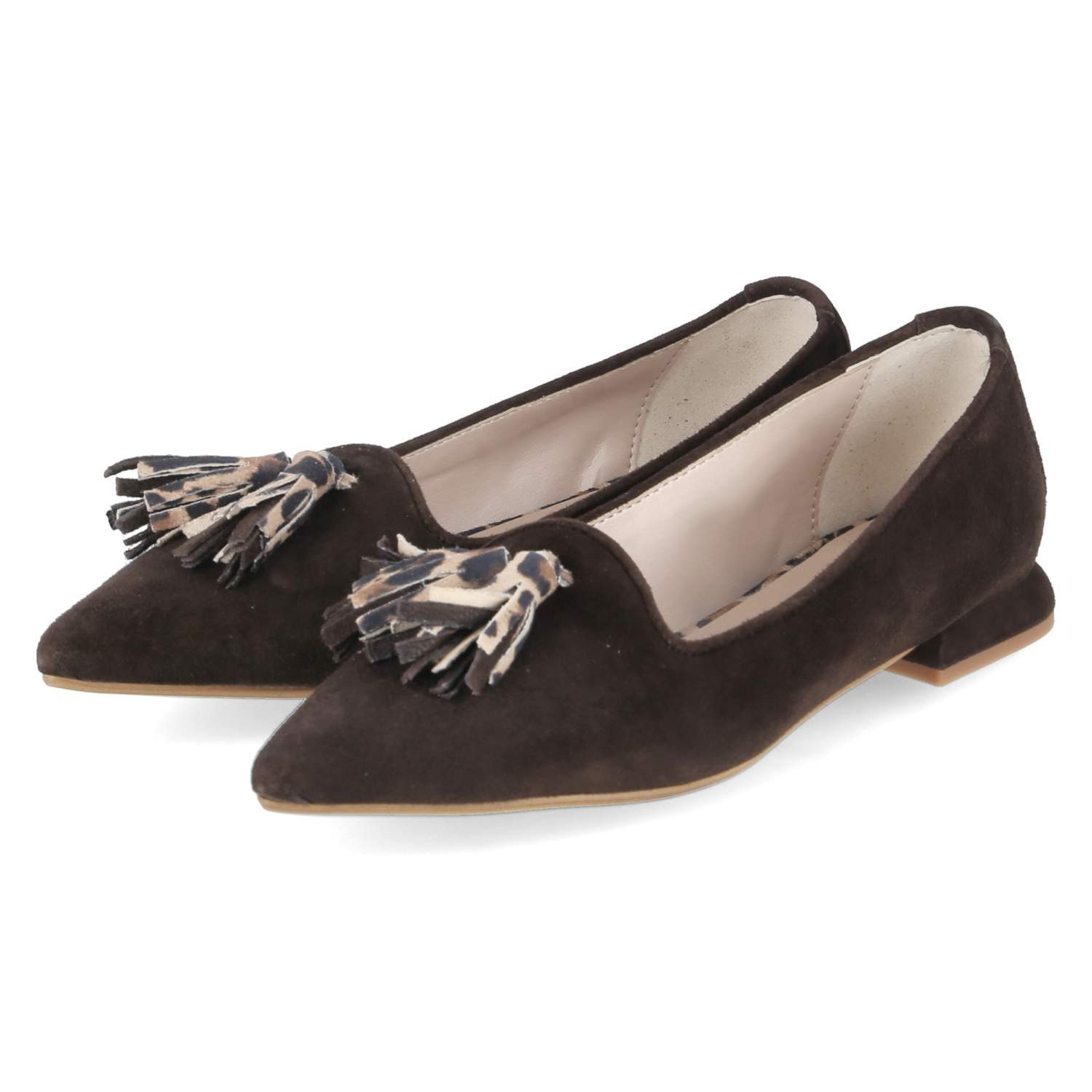 Kaerlek Kaerlek K141 TDM-CAM Damen Rauleder braun Ballerina