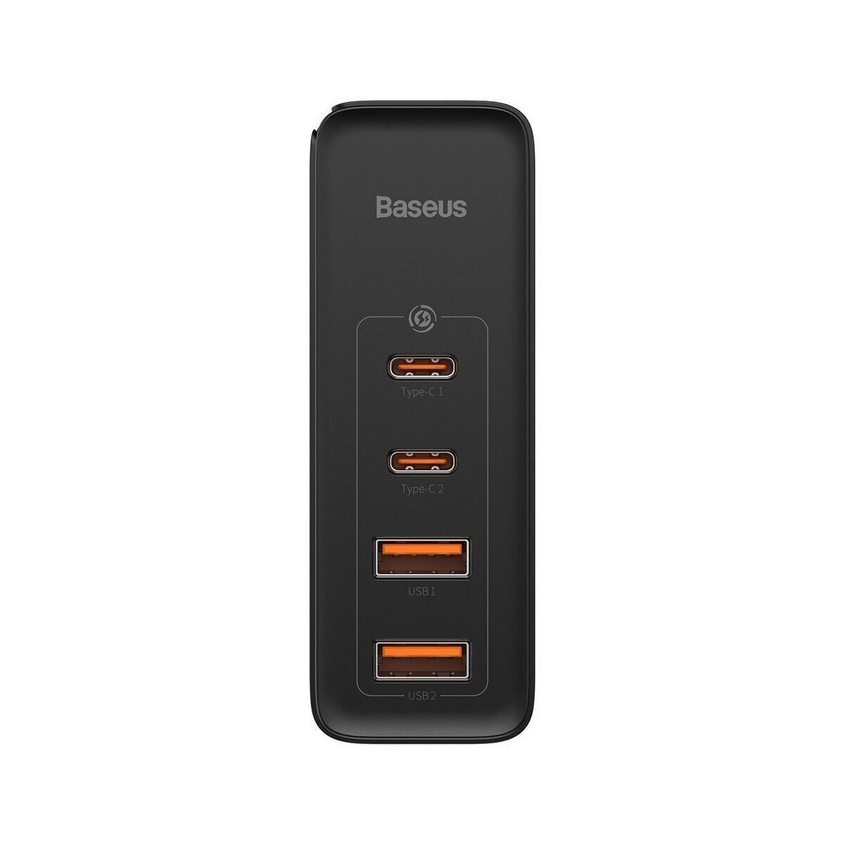 Baseus Baseus Reiseladegerät Schnell 2x USB + 2x USB-C, 100W, EU (Schwarz) Smartphone-Kabel