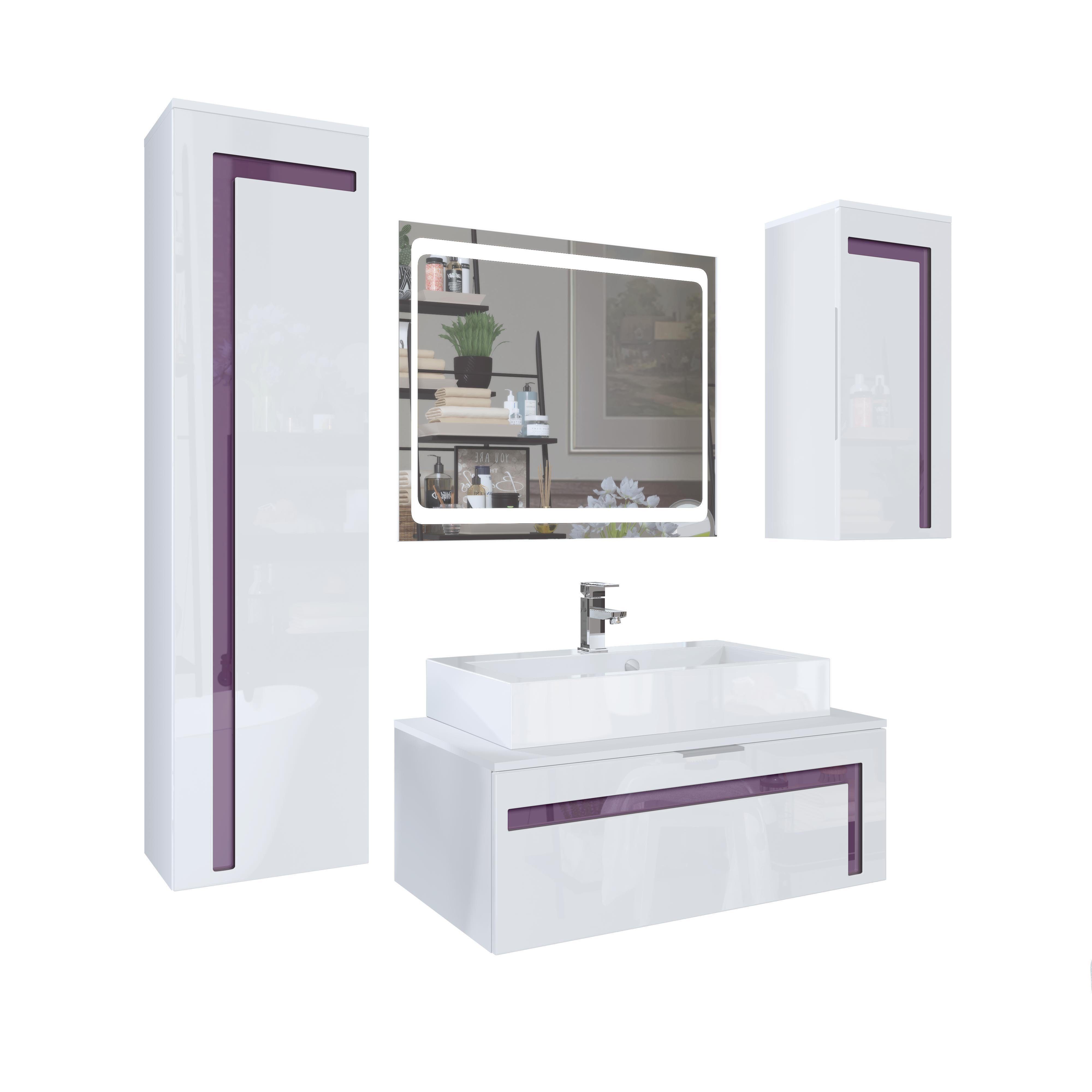 Vladon Badmöbel-Set Aloha V2, (Badezimmer-Set mit günstig online kaufen