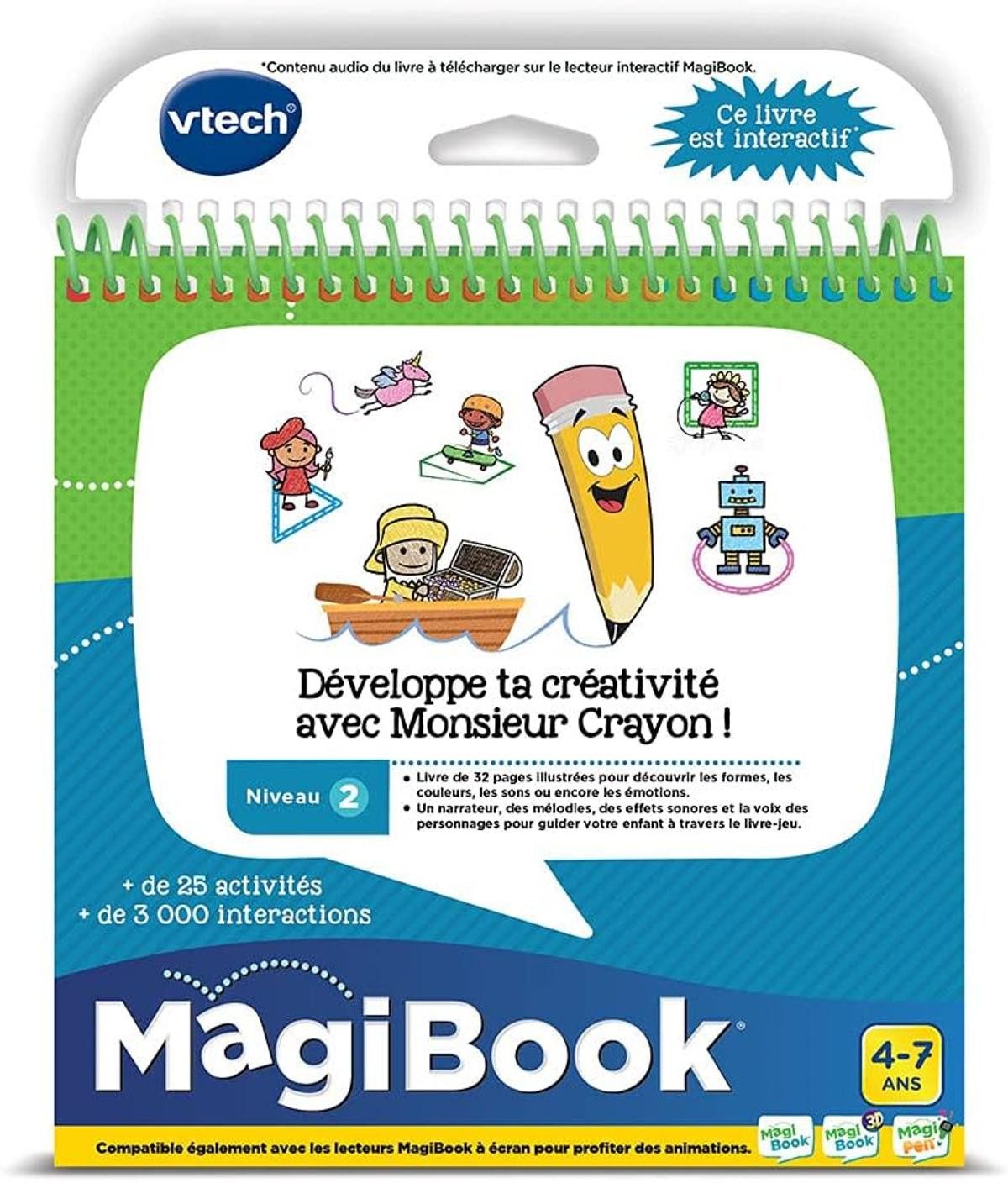 Vtech® Stoffbuch VTech MagiBook Lernbuch für Kinder Level 2 Französisch