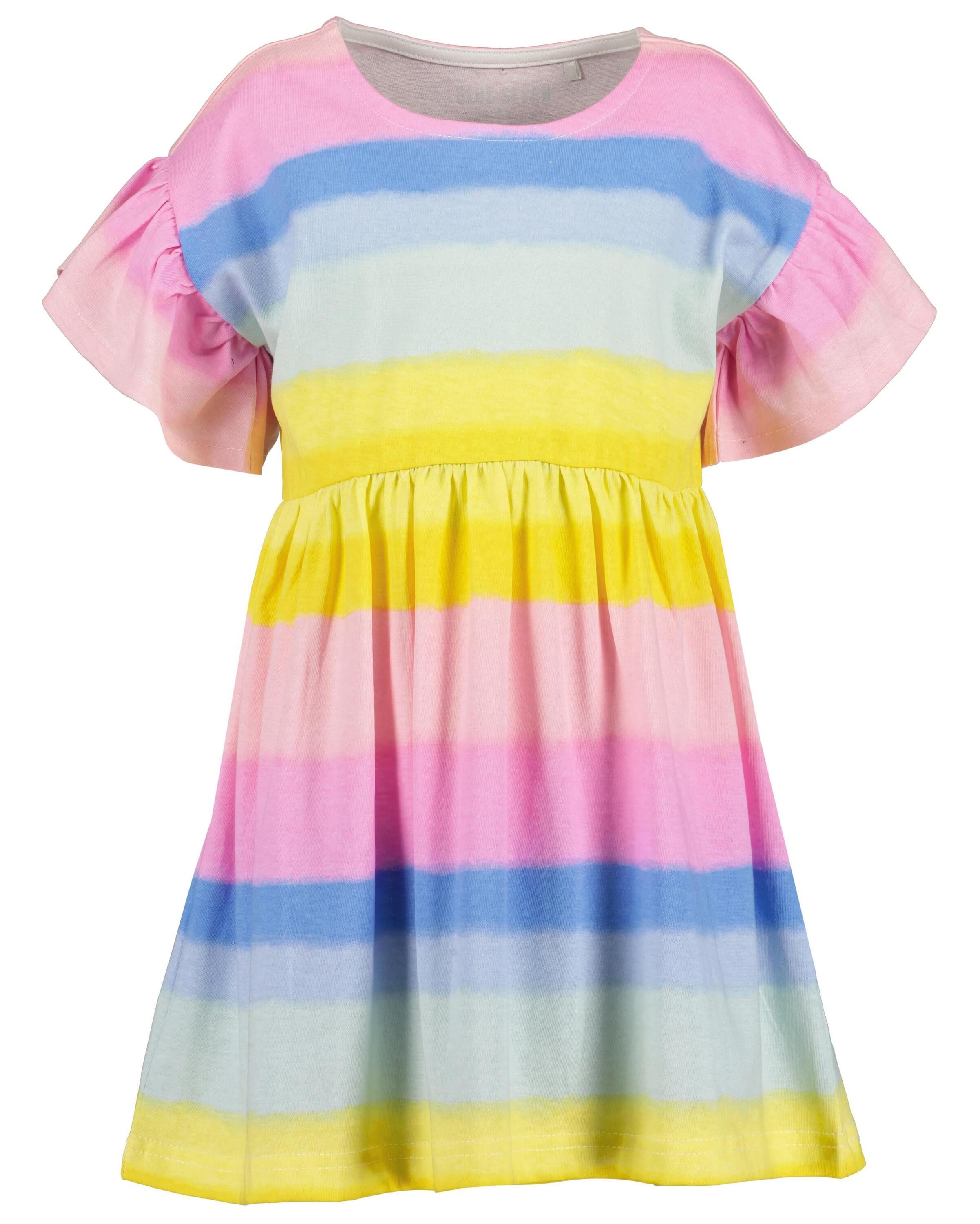 BLUE SEVEN Blue Seven Jerseykleid Blue Seven Mädchen Kleid mit Regenbogen