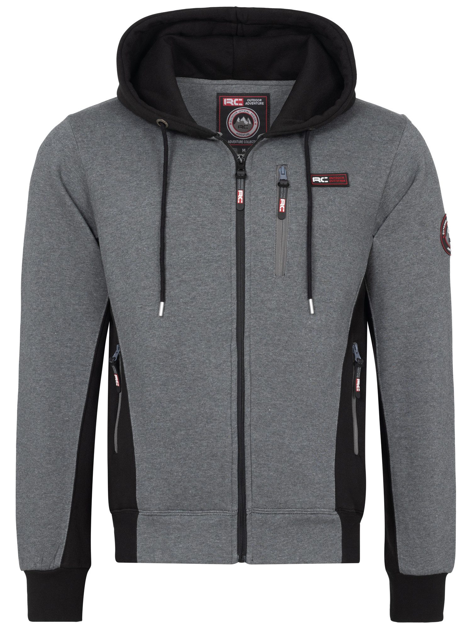 Rock Creek Kapuzenpullover Sweatjacke Herren Hoodie Reißverschluss H-413 mit Stehkragen