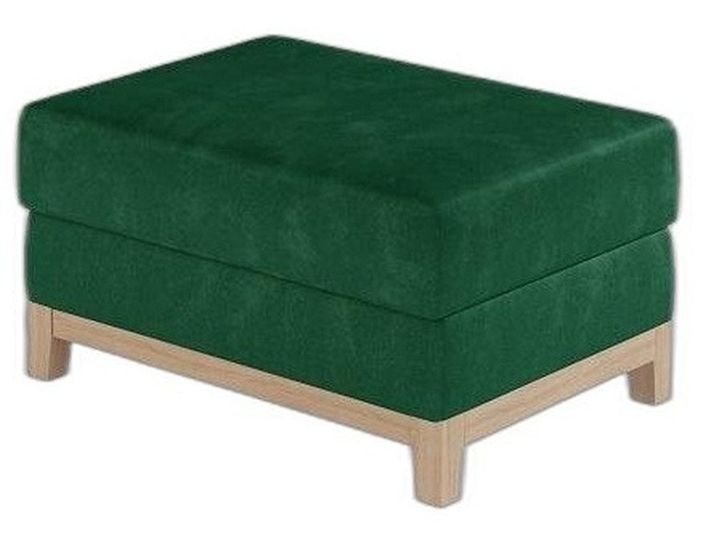Xlmoebel Hocker Designer Fußbank aus Stoff mit Sitzpolster in Beige (1 St., Hocker), Hergestellt in Europa