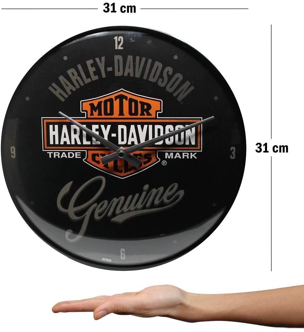 Nostalgic-Art Wanduhr Wanduhr Küchenuhr Ø31cm Analog Batterie - Harley-Davidson #2