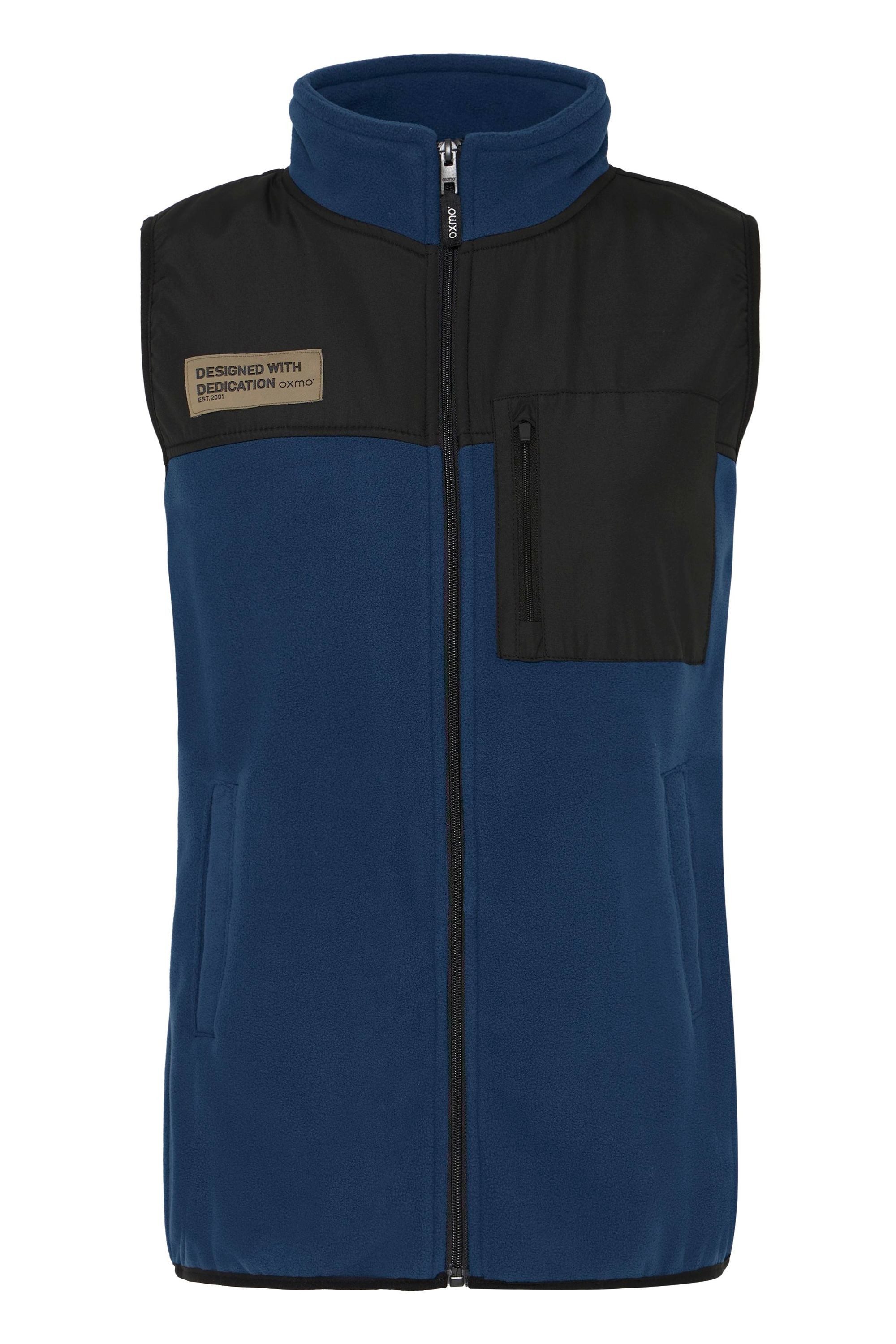 OXMO Fleeceweste OXNete Modische Fleeceweste mit praktischen Taschen
