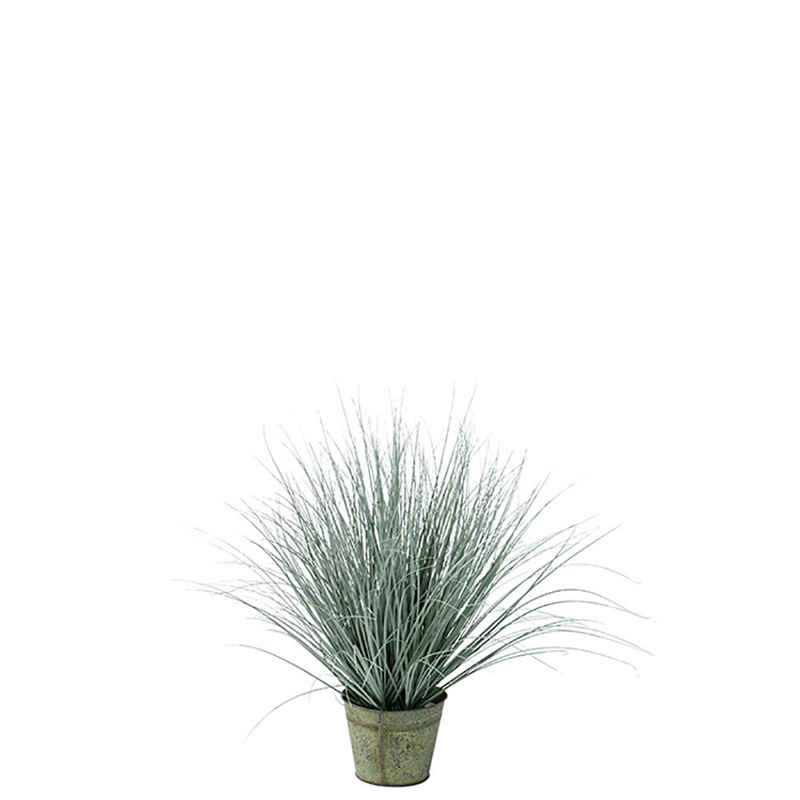 Kunstpflanze FINK Kunstblume Gras - dunkelgrün - H. 63cm, Fink