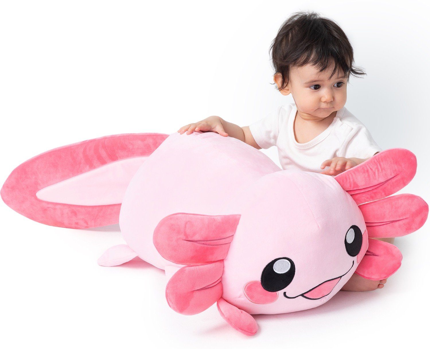 Corimori Kuscheltier XXL Axolotl Kissen für Kinder, bauschig & weich (Gesch günstig online kaufen