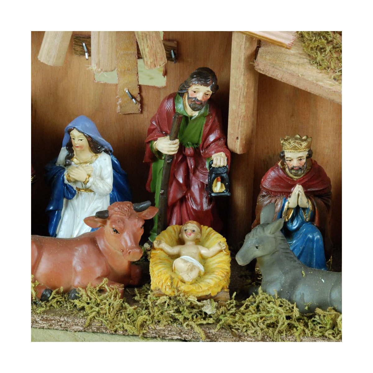 Bigbuy Dekoobjekt Weihnachtskrippe Metall