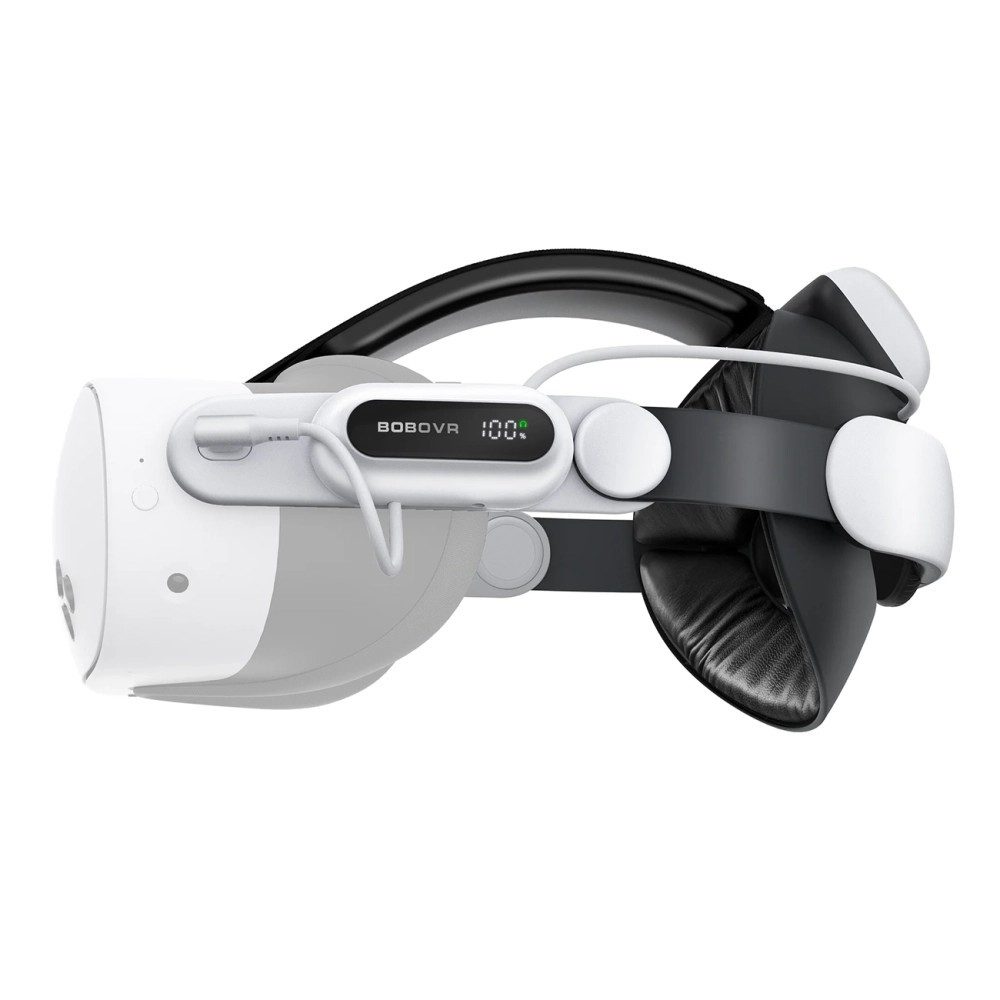 BOBOVR VR Brillen-Halterung Akku-Kopfband VR, (Spar-Set, 1-tlg., 10.000 mAh, Hot-Swap-Akku, Made for Meta zertifiziert)