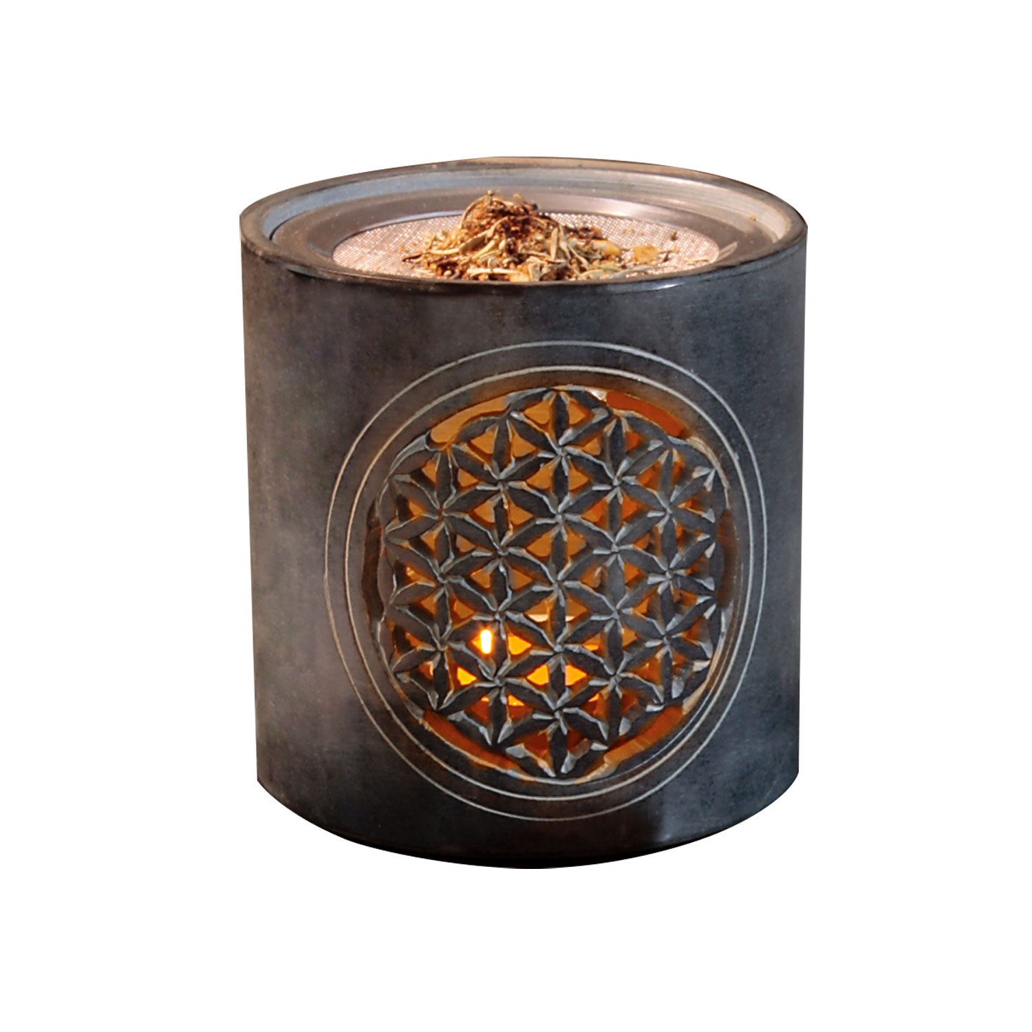 PranaHaus Räucherstövchen Blume des Lebens günstig online kaufen