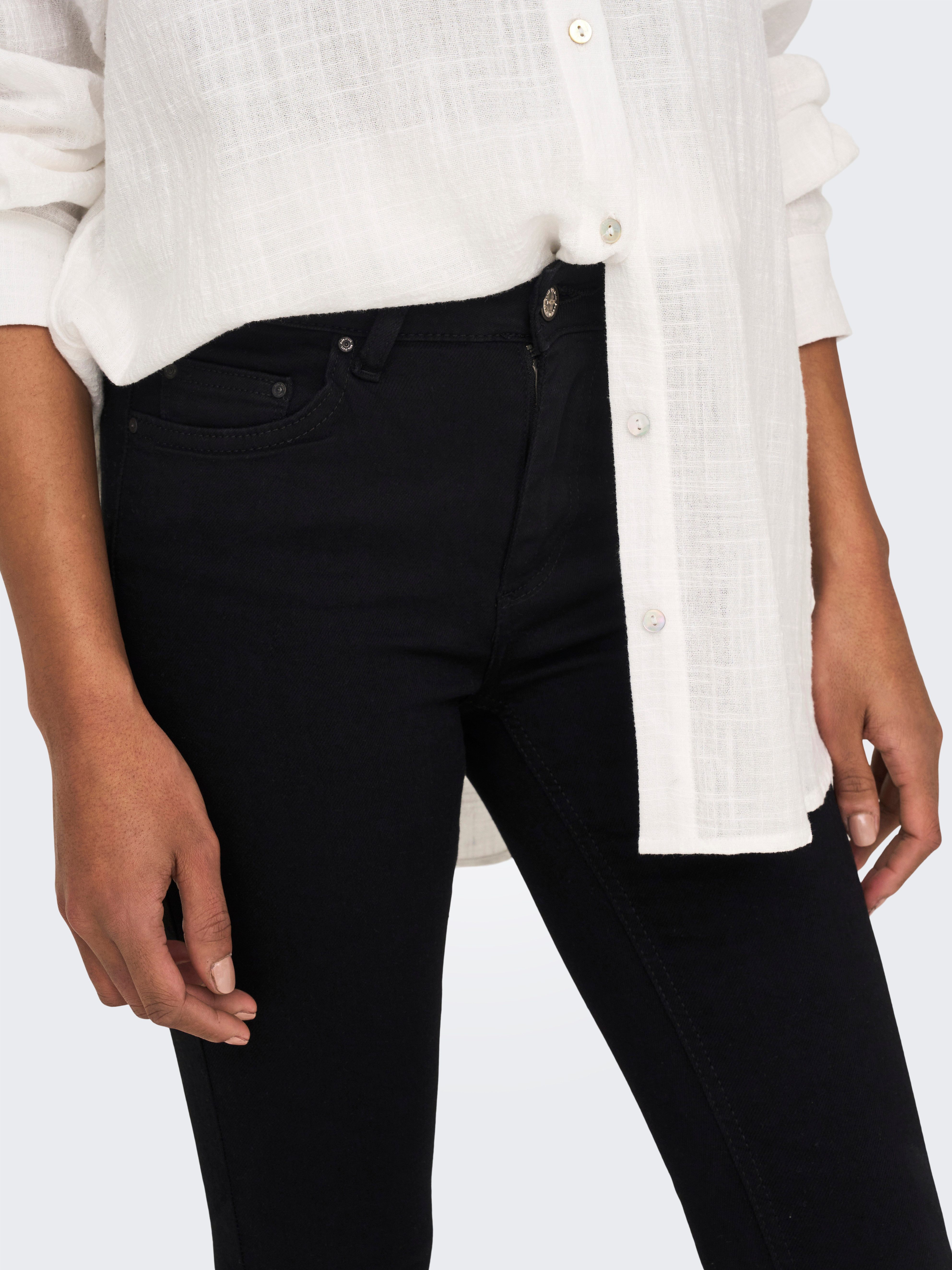 ONLY Ankle-Jeans ONLBLUSH MID SK AK RW DNM REA2343 NOOS ausgefranste Säume – Bild 5 von 5