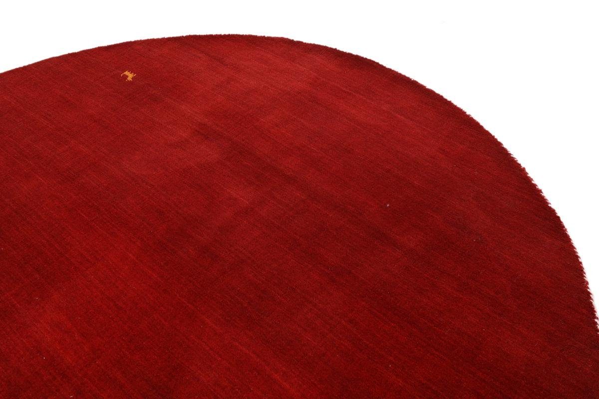 Trading, 12 Red Orientteppich Loom Rund, Höhe: Moderner rund, Gabbeh mm 146x148 Orientteppich Nain