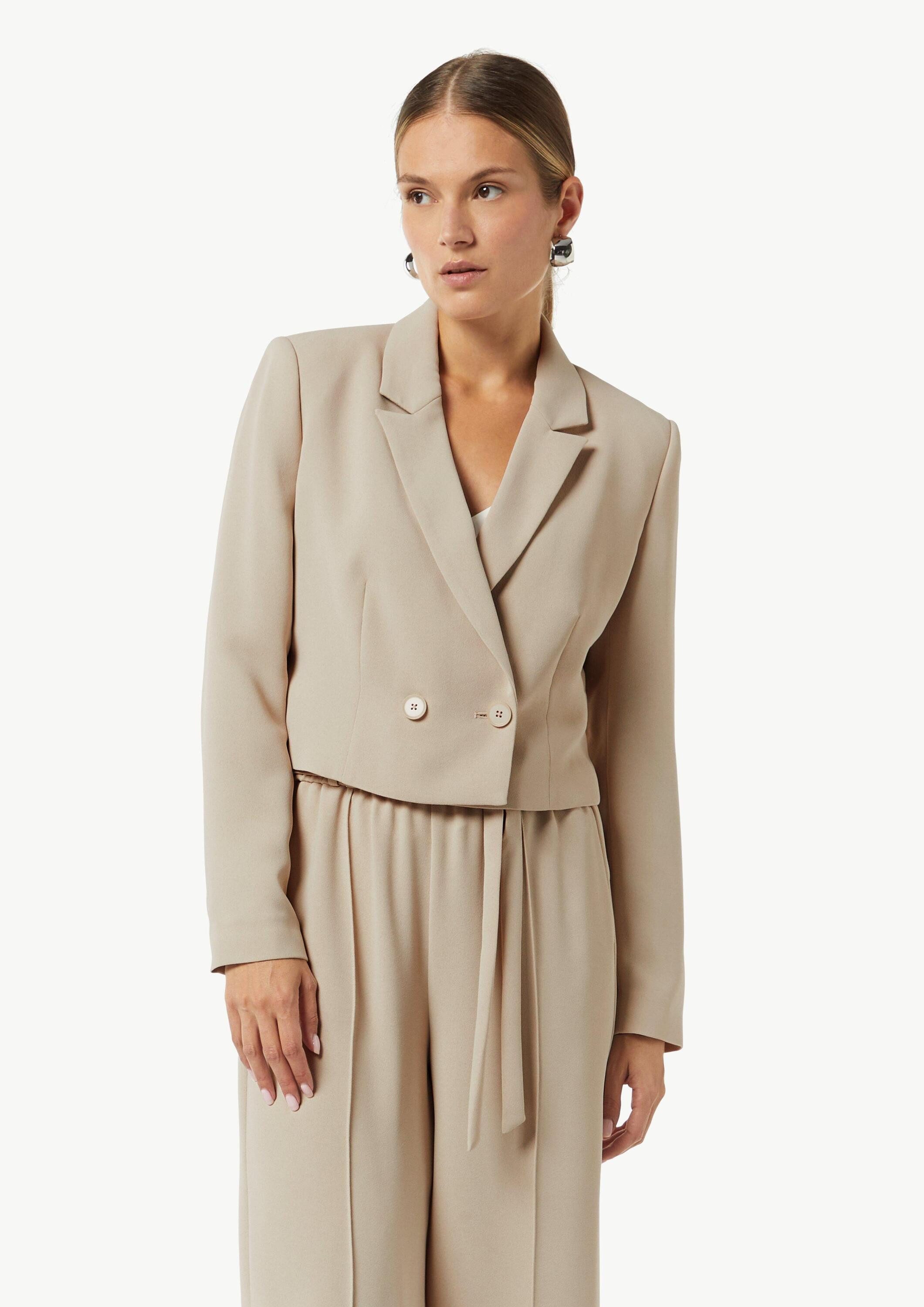 comma Куртки блейзер Indoor-Blazer Verkürzter Блейзеры mit Reverskragen