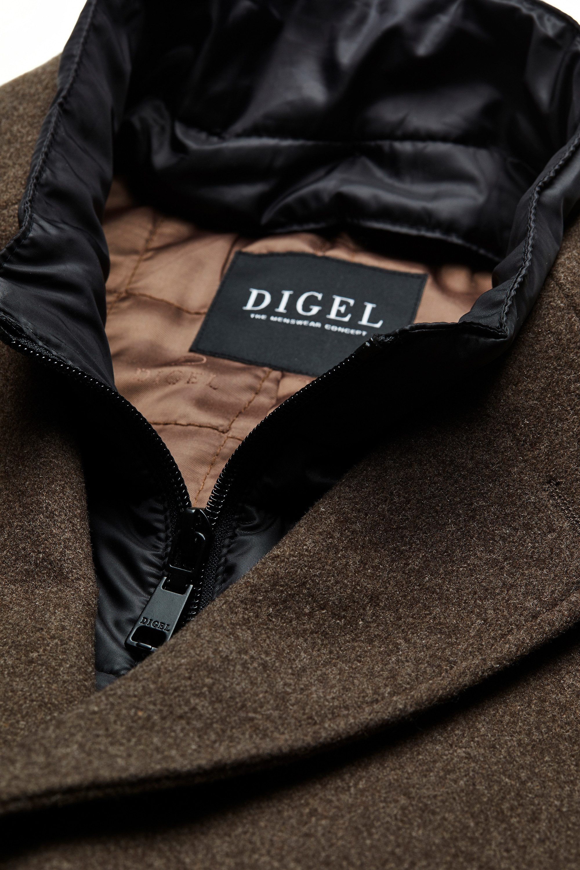 Digel Langmantel Deus (1-tlg) Kissing Buttons, Herausnehmbare Innenweste günstig online kaufen