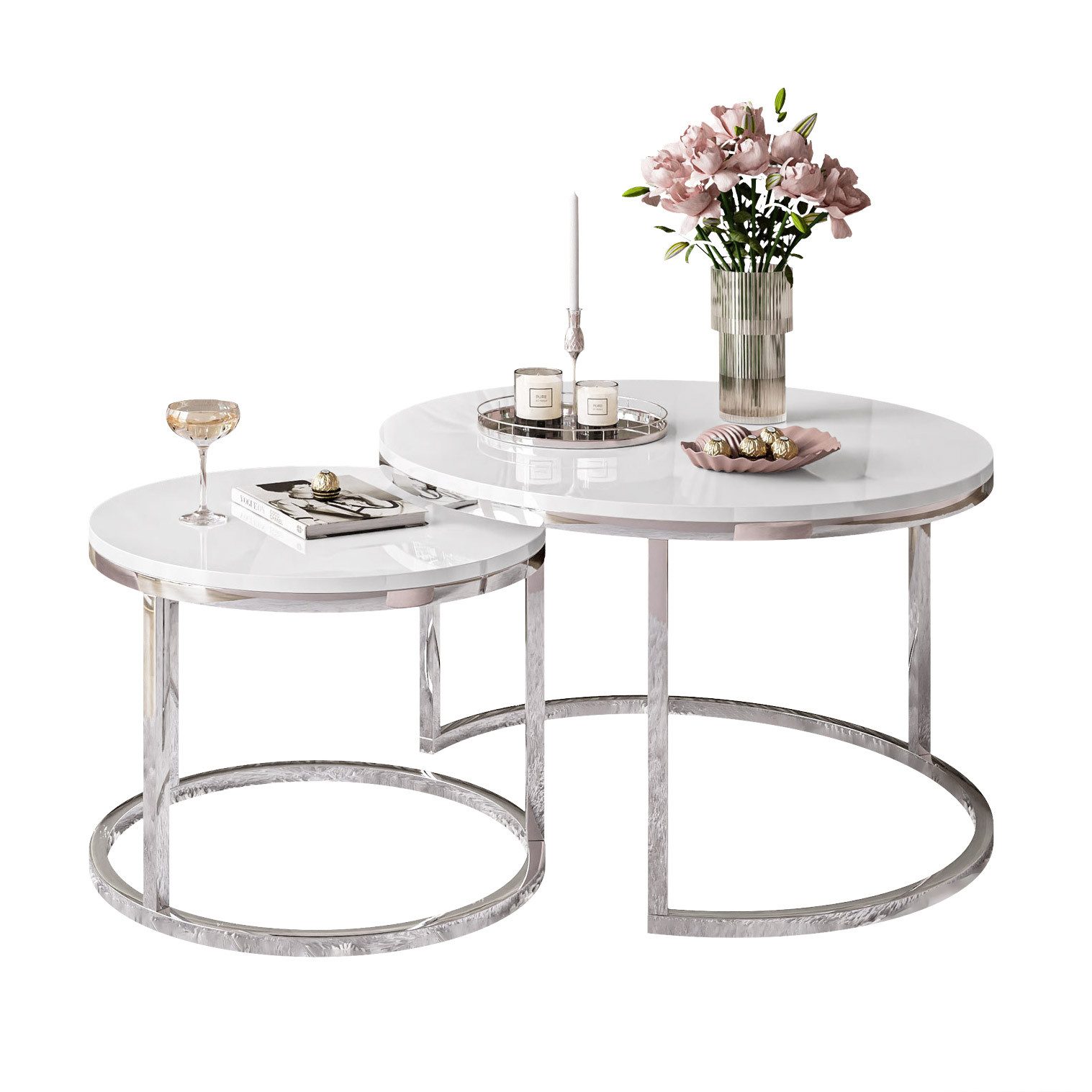Lookway Couchtisch CIRI 2in1 Hochglanz mit günstig online kaufen