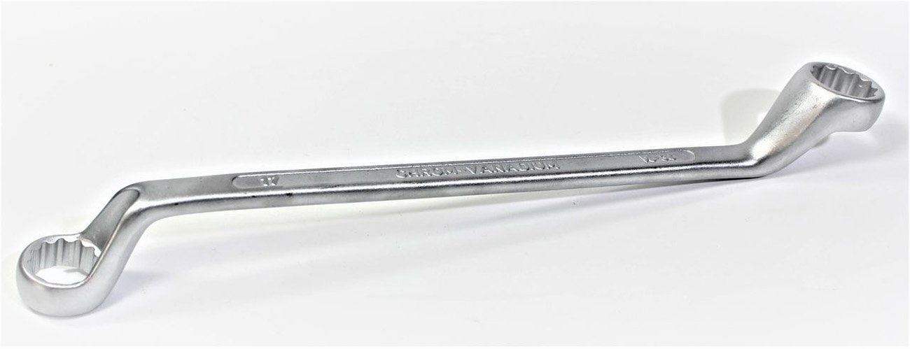 Saltus Ringschlüssel SALTUS Doppelringschlüssel 17 + 19 mm gekröpft Ringschlüssel Sch…