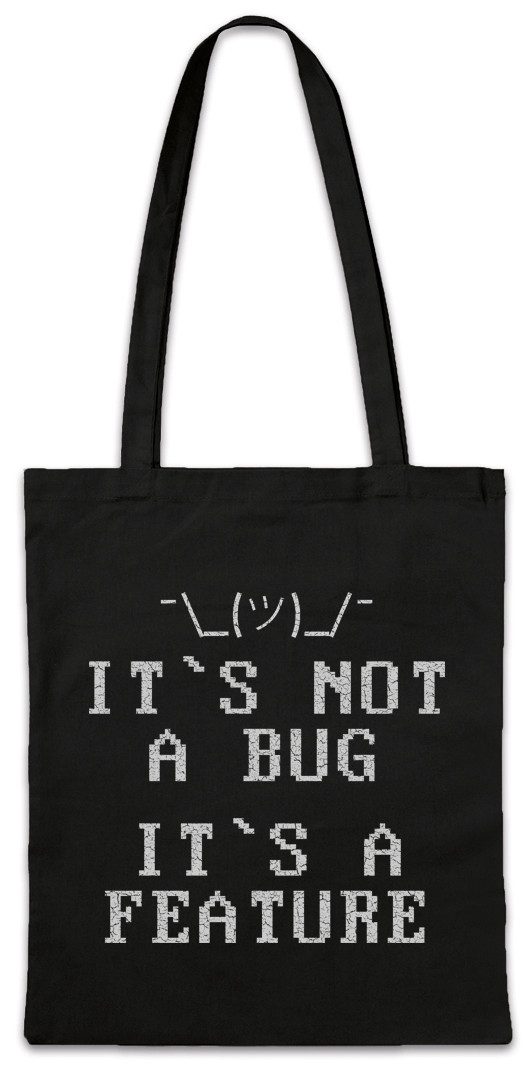 Beuteltasche It's Not A Bug Stofftasche Informatiker Computer Mathe Mathematik