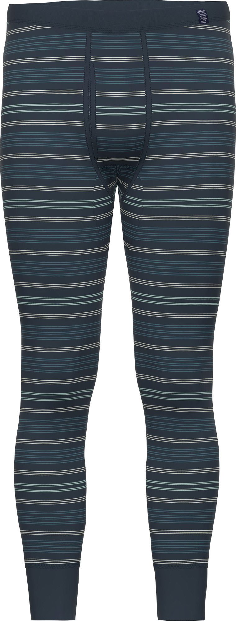 Ammann Lange Unterhose Bio Herren-Unterhose, lang Feinripp Streifen