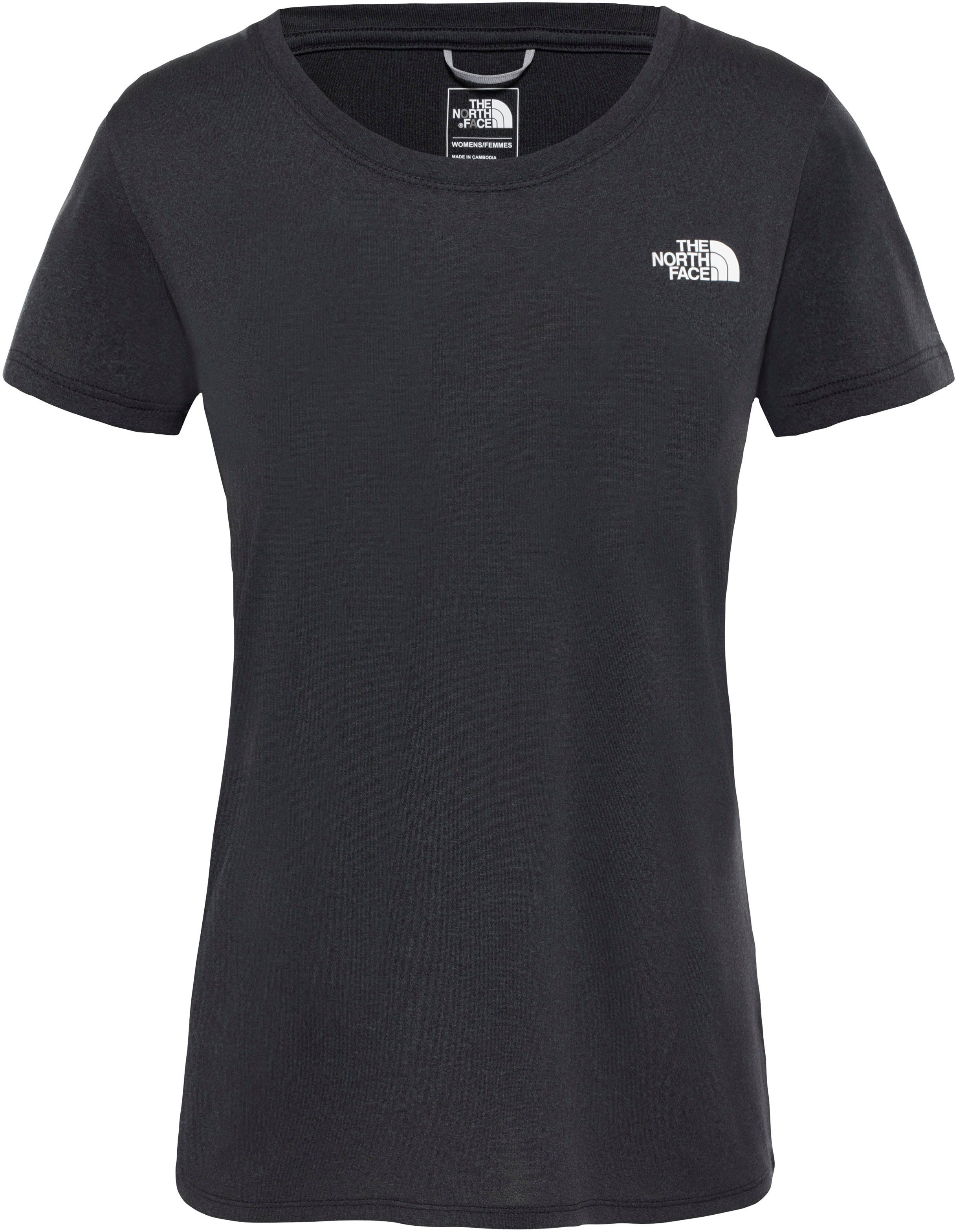 Beachtenswert The North Face T-Shirt black REAXION (1-tlg) EU he AMP CREW - tnf W