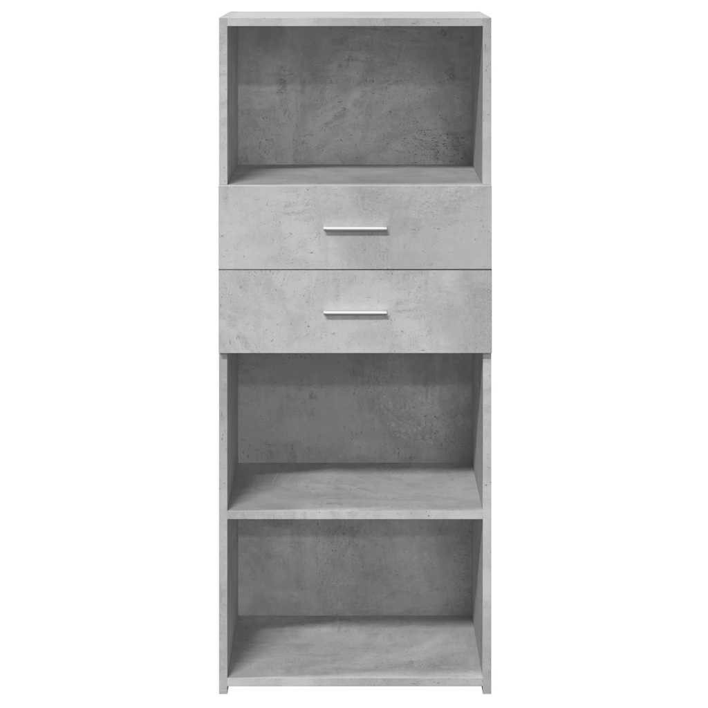 vidaXL Highboard Highboard Betongrau 50x42,5x124 cm Holzwerkstoff (1 St)