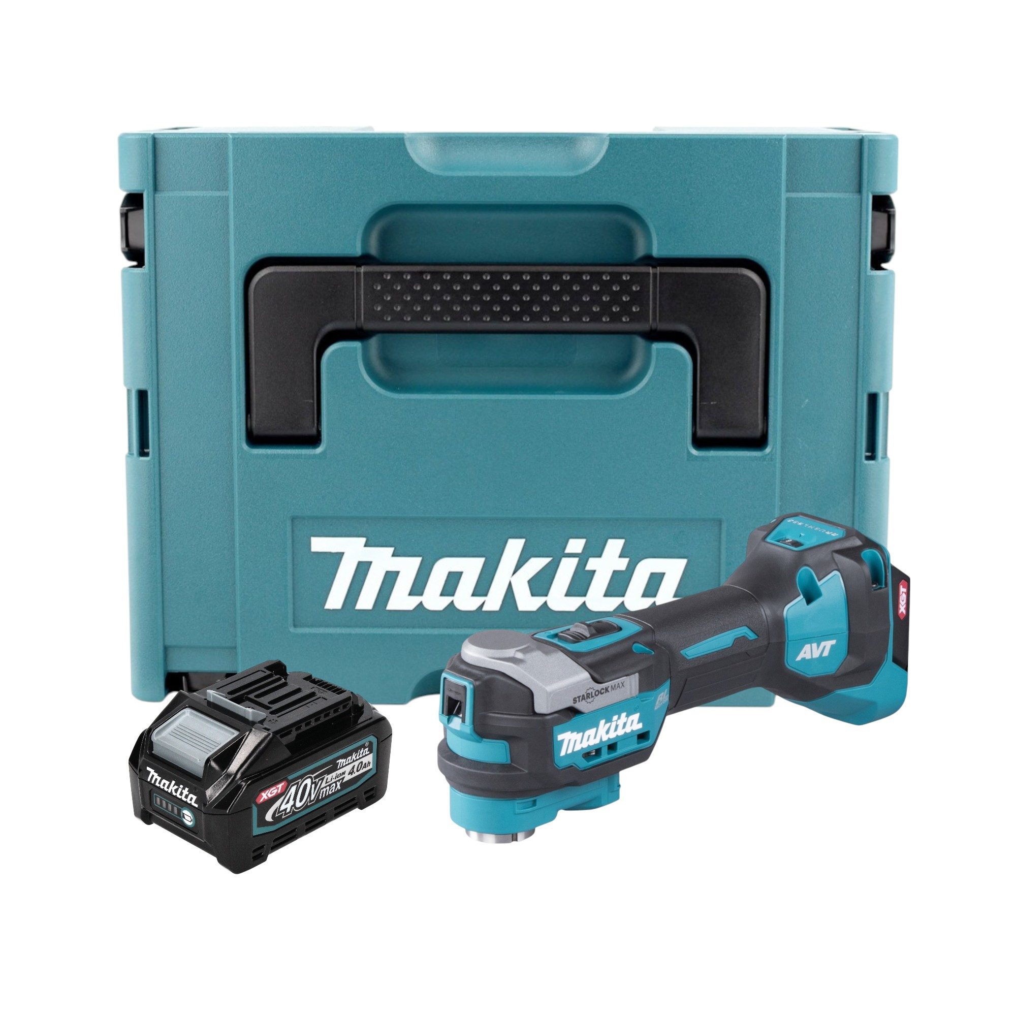 Makita Akku-Multifunktionswerkzeug TM 001 GM101 40 V max. Starlock Max + 1x Akku 4,0 Ah + Makpac - ohne L