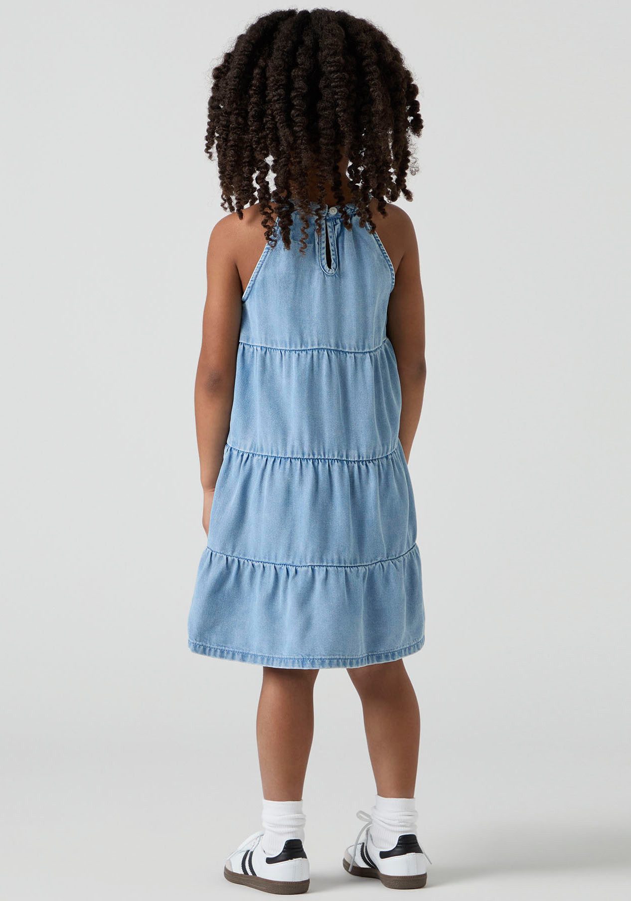 Levi's® Kids Neckholderkleid LVG HALTER TIERED DRESS mit horizontalen Nähten