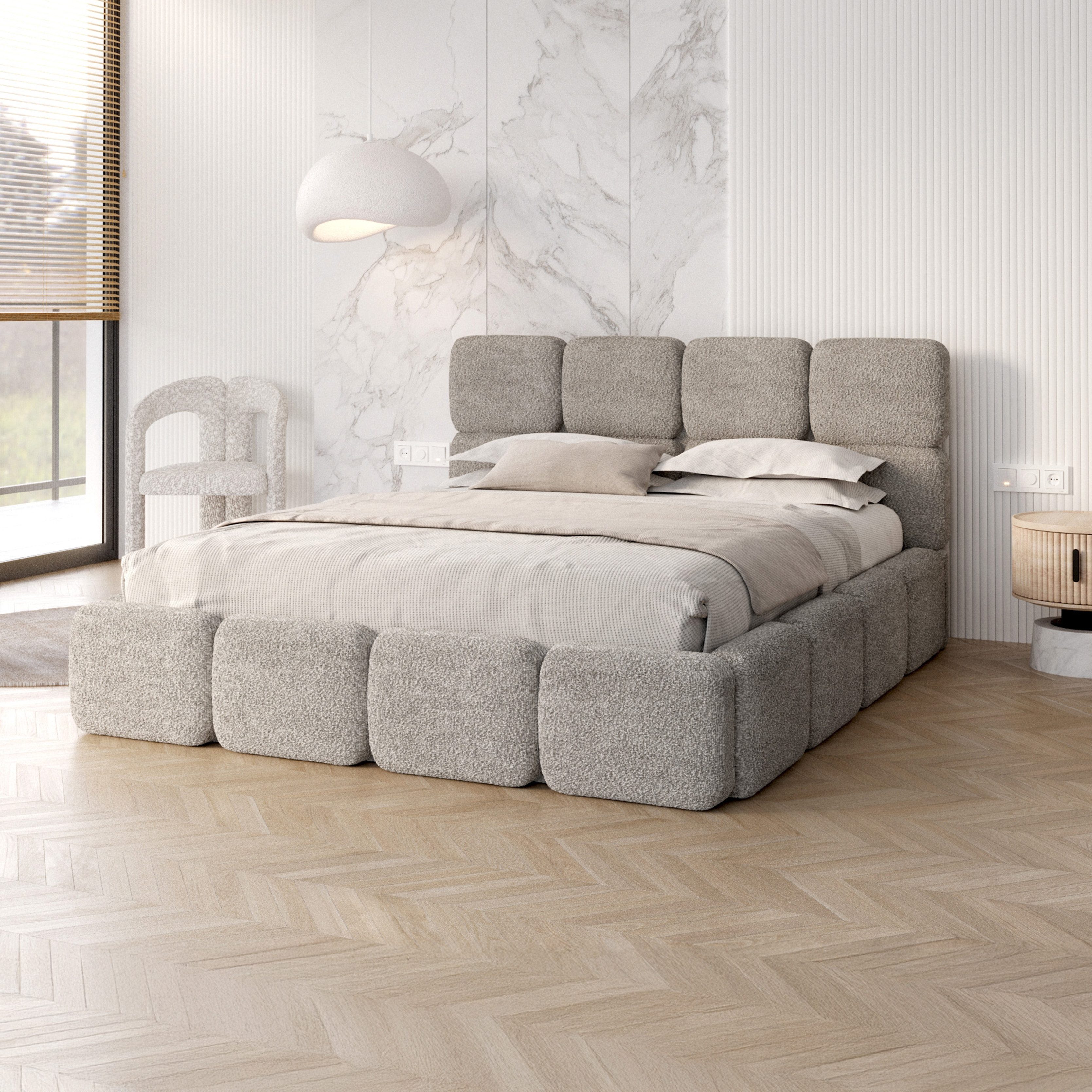 FDM Polsterbett CLOUDY Bettgestell Bett 140x200, günstig online kaufen