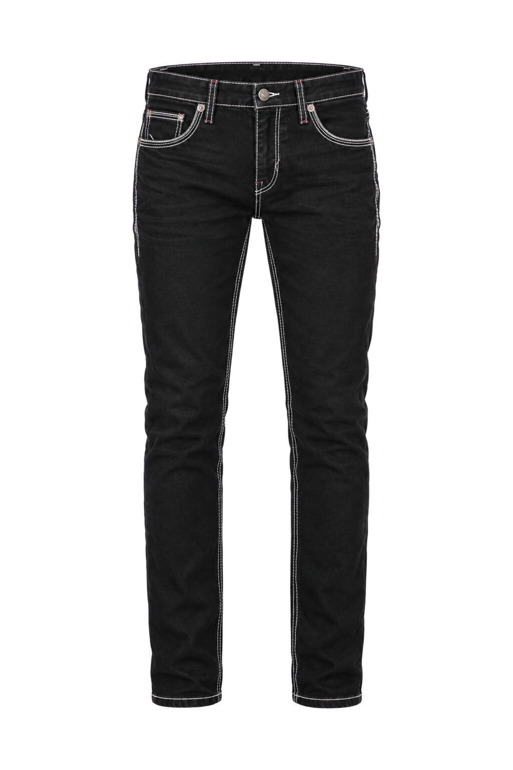 Cipo & Baxx Gerade Jeans Jeans mit farblich abgehobenen Nähten, CD553 – Bild 2 von 5