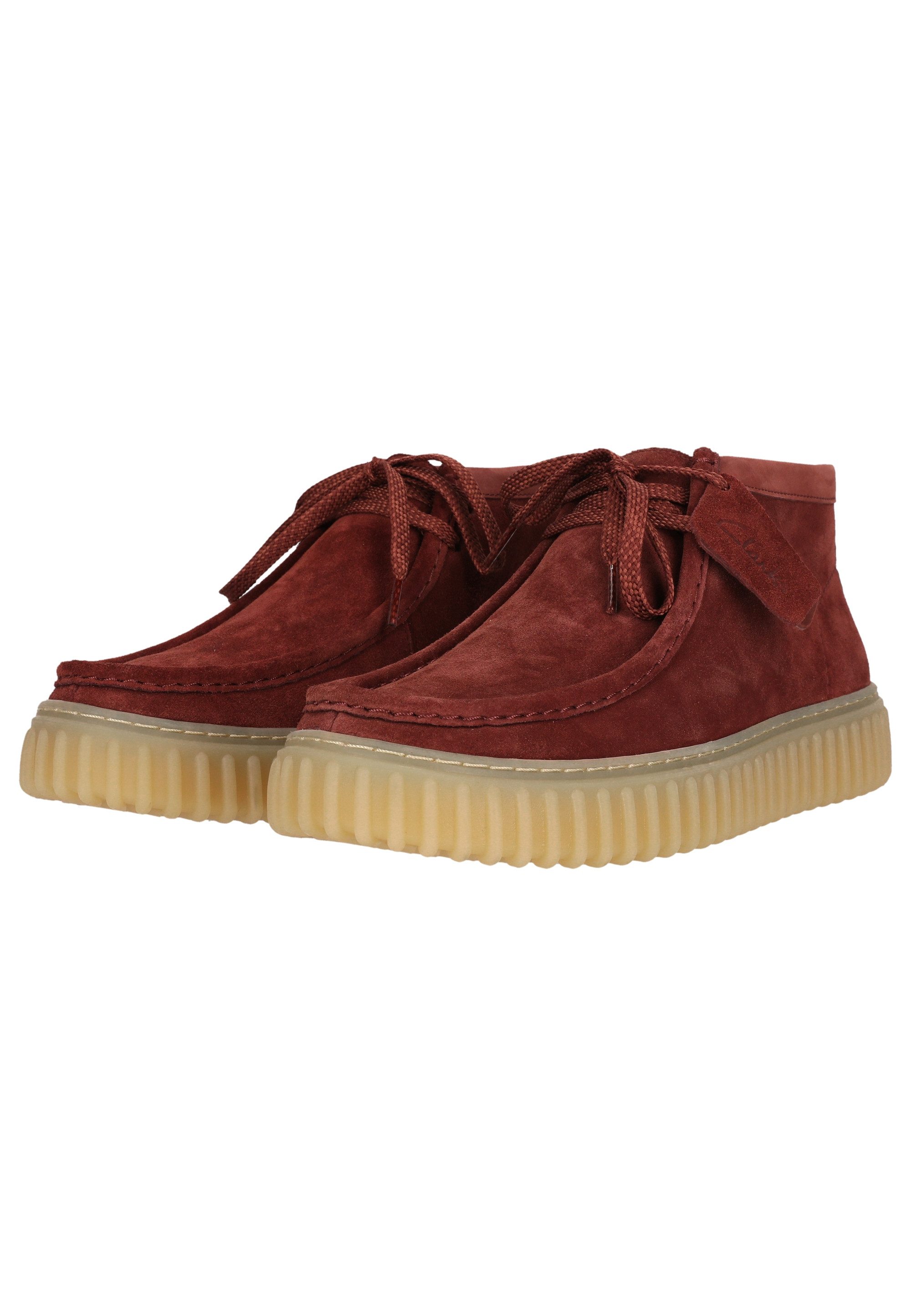 Clarks Torhill High Schnürschuh mit verstecktem Gummizug