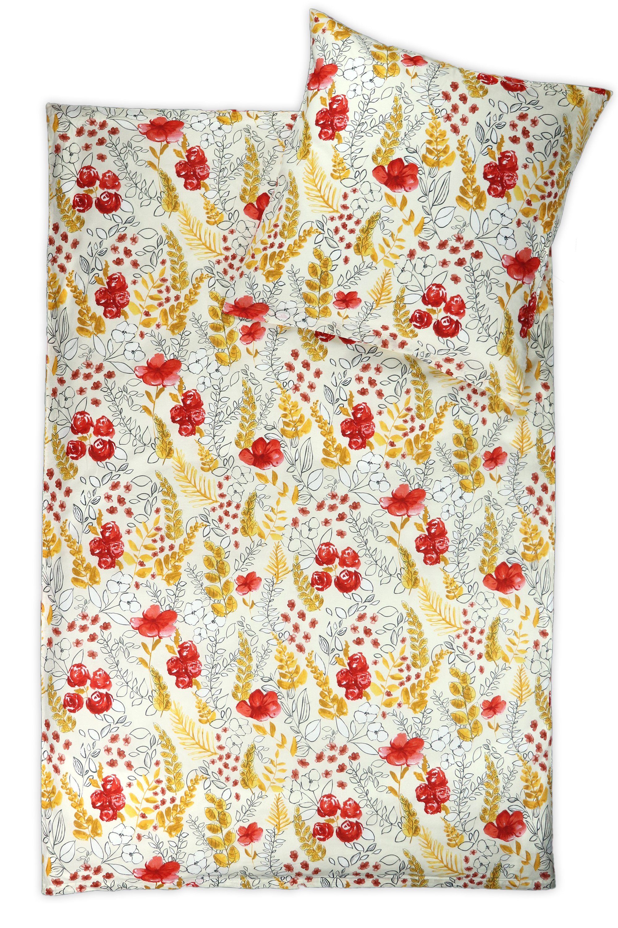 jilda-tex Bettwäsche Kyoto Autumn, Renforcé (Bio-Baumwolle), 2 teilig, mit günstig online kaufen