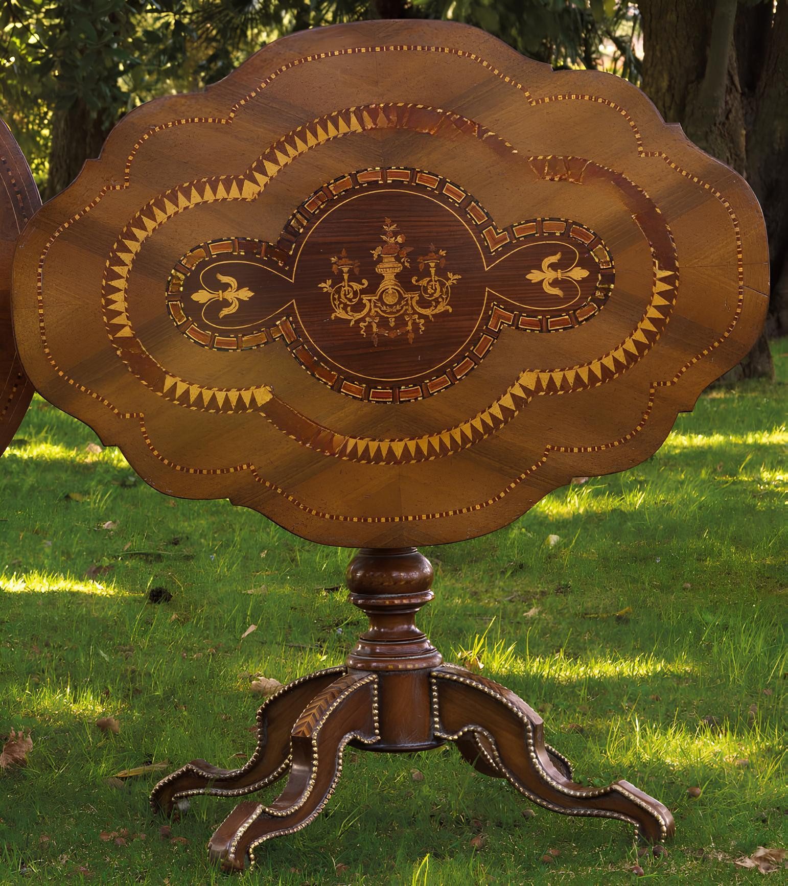 JVmoebel Esstisch Runder klappbarer Tisch aus Echtholz in italienischem Design (Packung, 1-St., Esstisch), Made in Europa