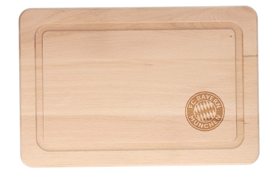 FC Bayern München Frühstücksbrett Schneidebrett, Holz