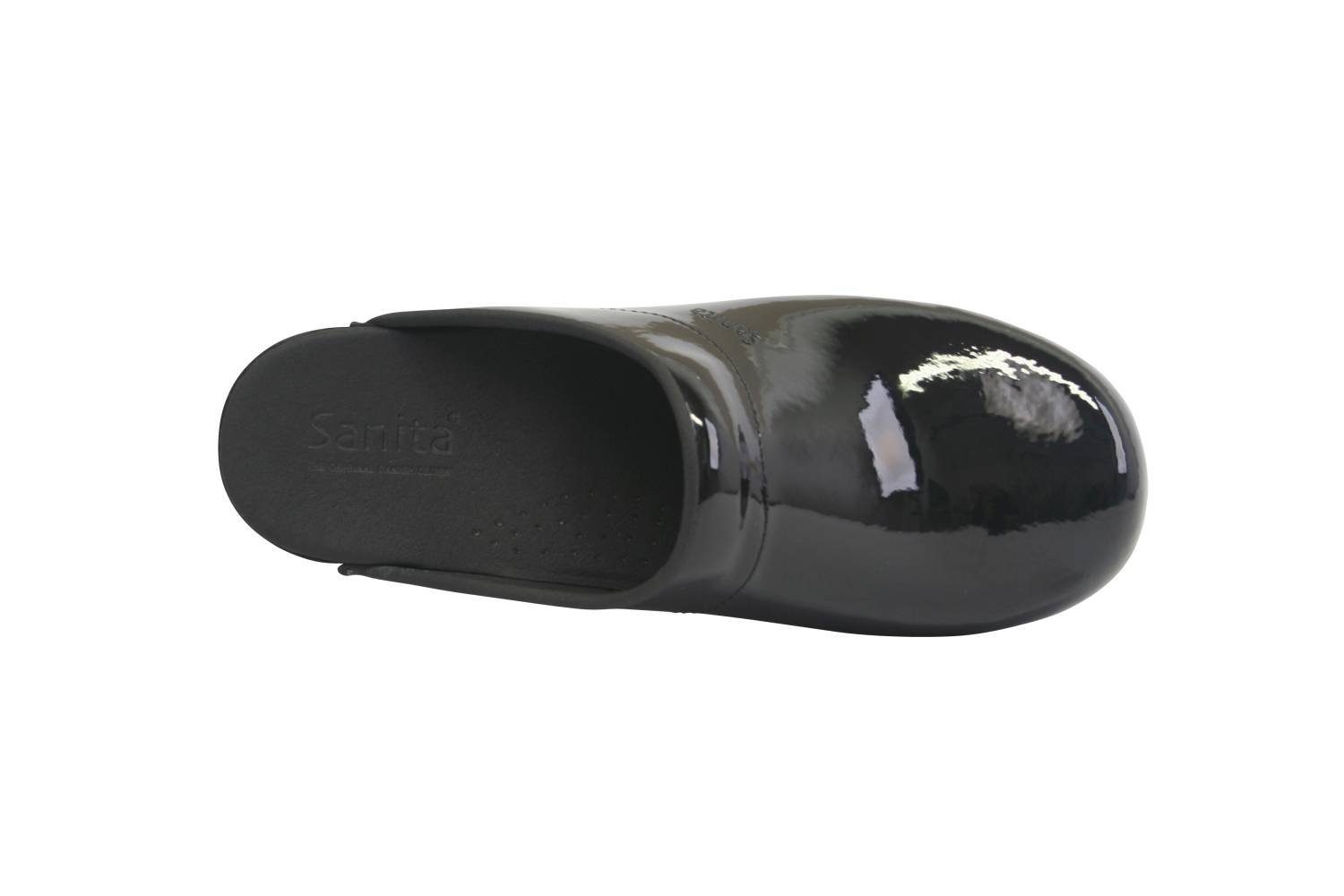 Black Sanita Sanita Patent Sonja Clog Original