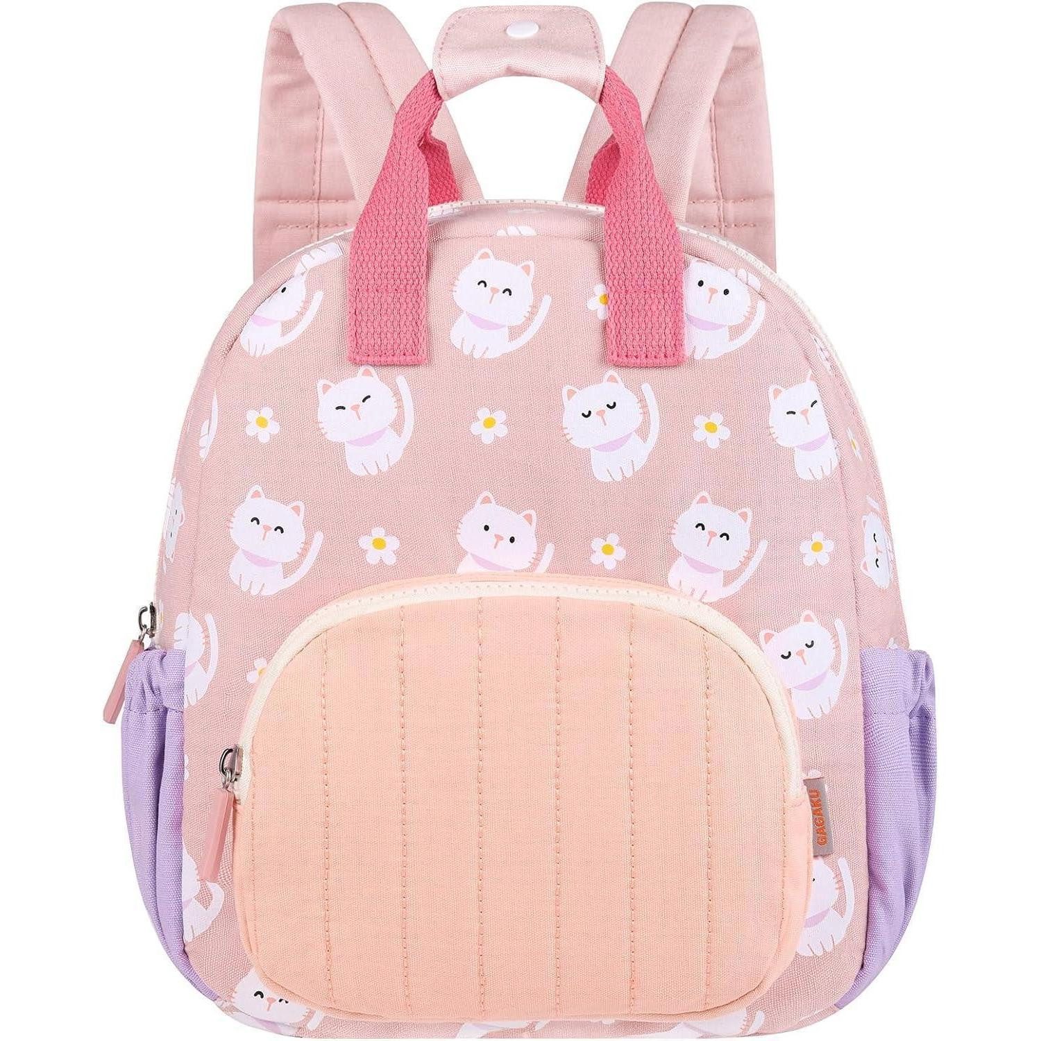 LuxusKollektion Kinderrucksack Kinderrucksack 30cm Mini Mädchen Junge Tagesrucksack 03_rosa Katze