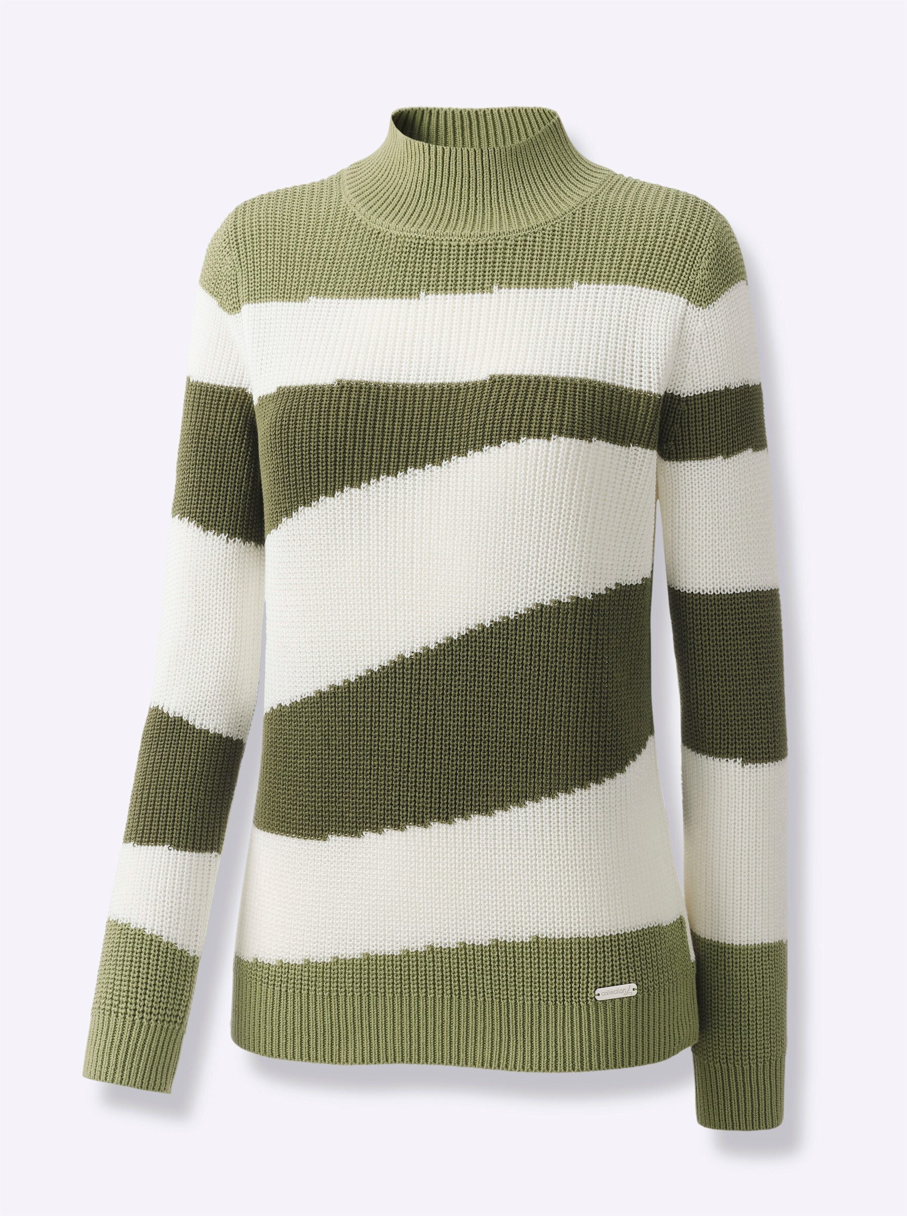 Strickpullover Stehkragenpullover