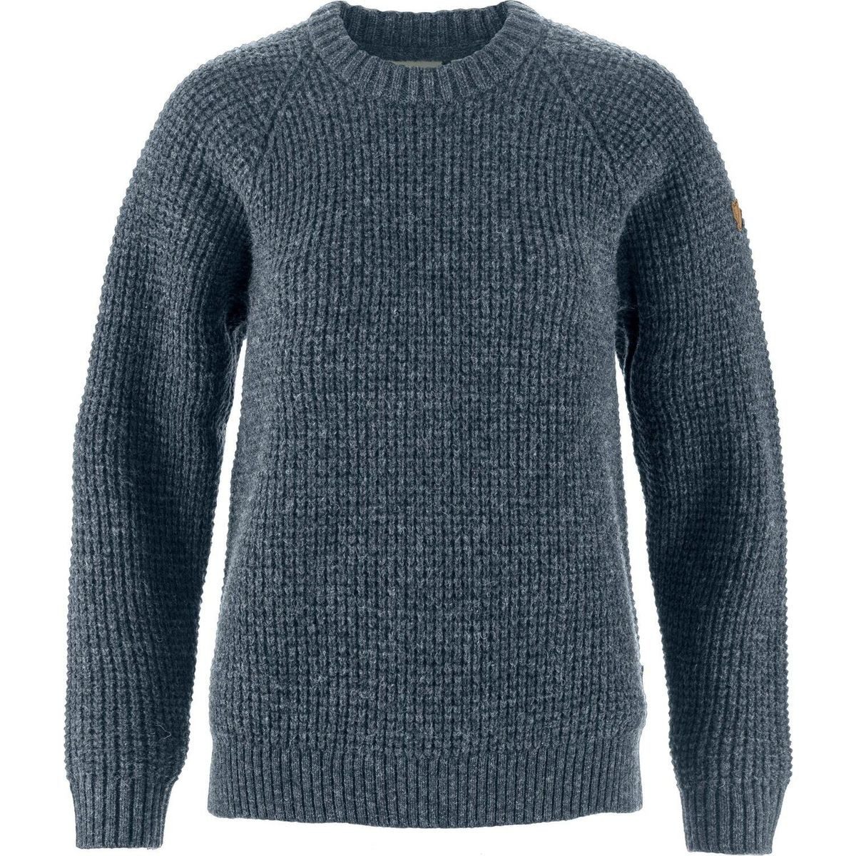 Fjällräven Sweatshirt övik Waffle Knit W Pullover aus rückverfolgbarer Wolle, isolierend und