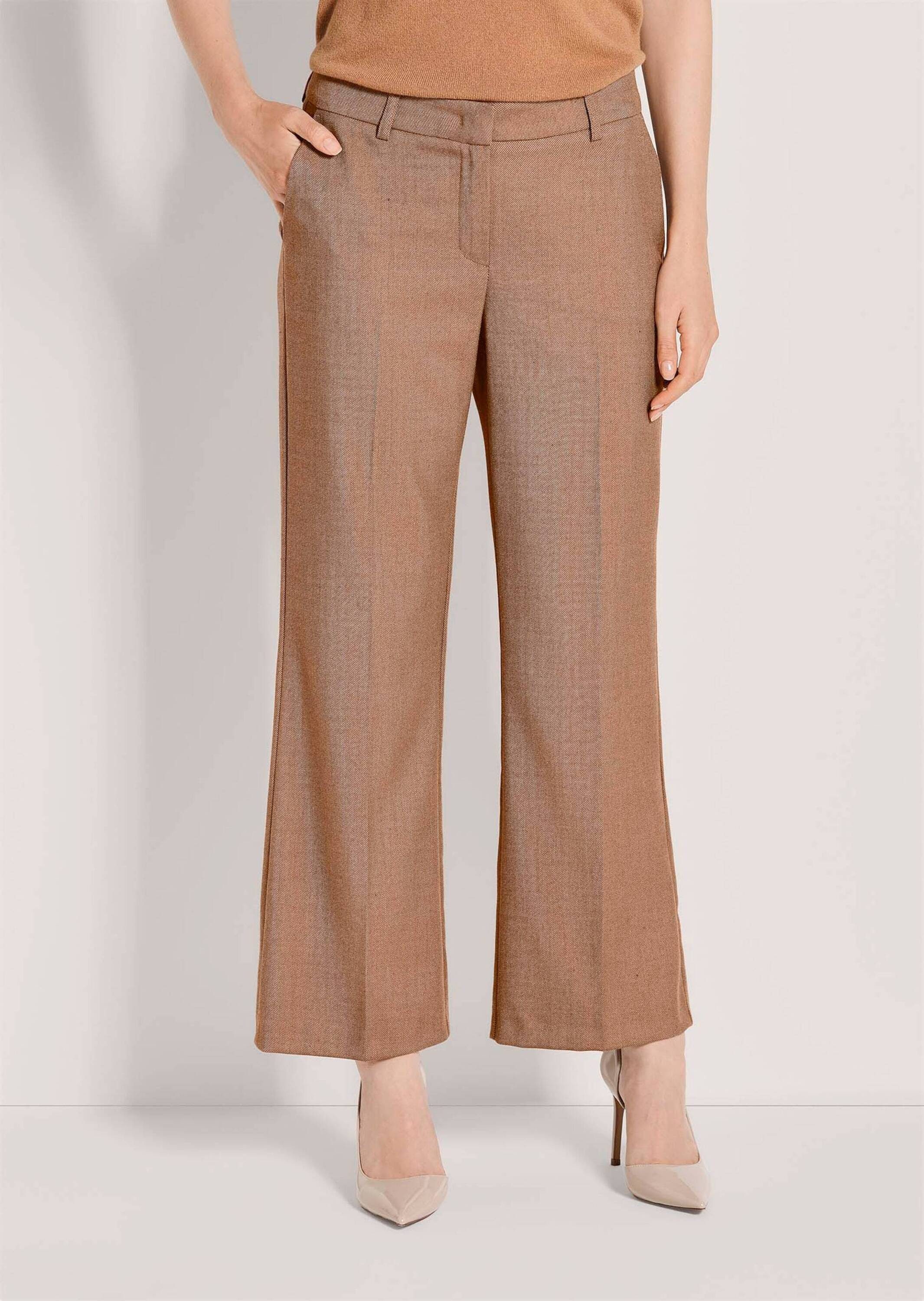 MADELEINE Stoffhose Kurzgröße: Jerseyhose mit Bügelfalten Stoffhose mit For günstig online kaufen